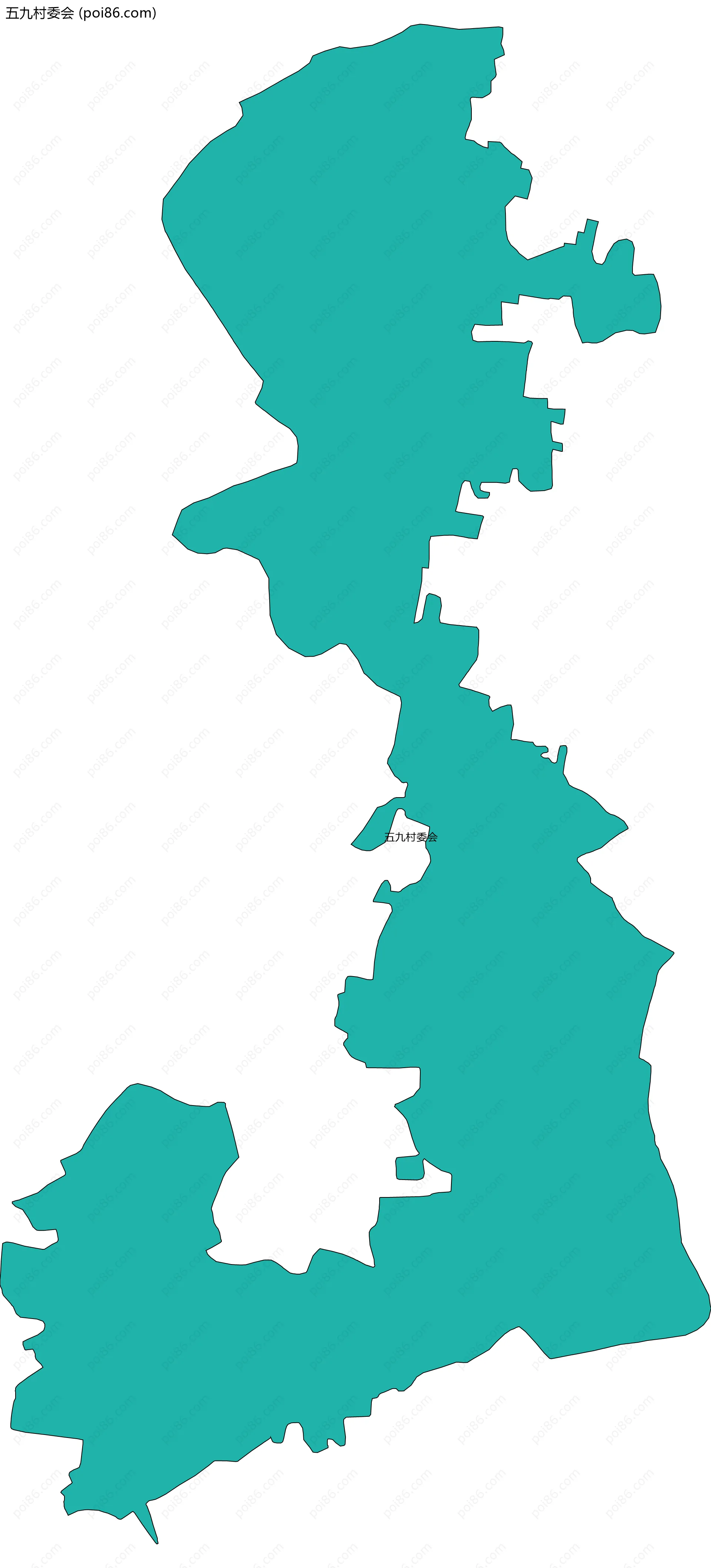 五九村委会边界地图