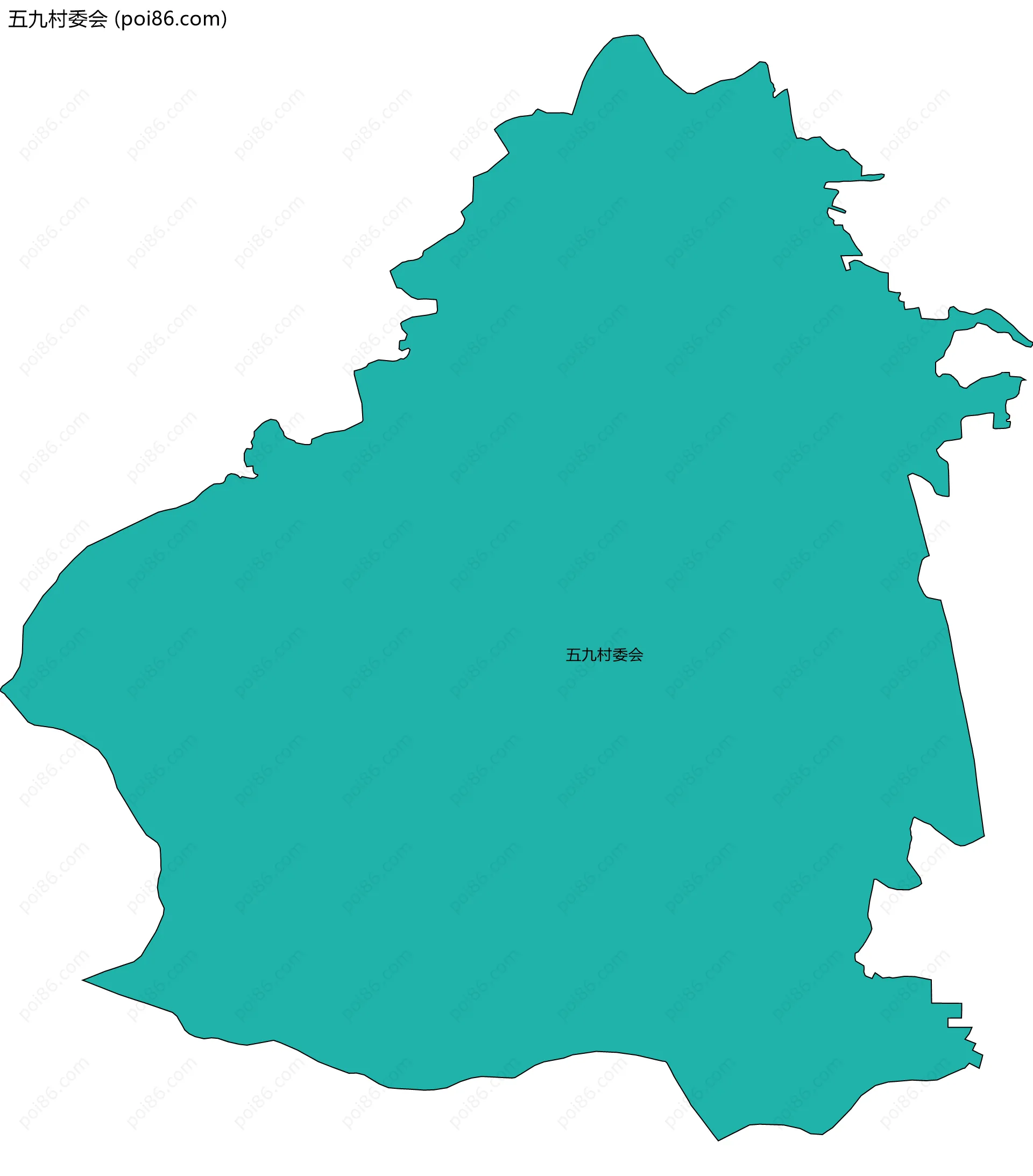 五九村委会边界地图