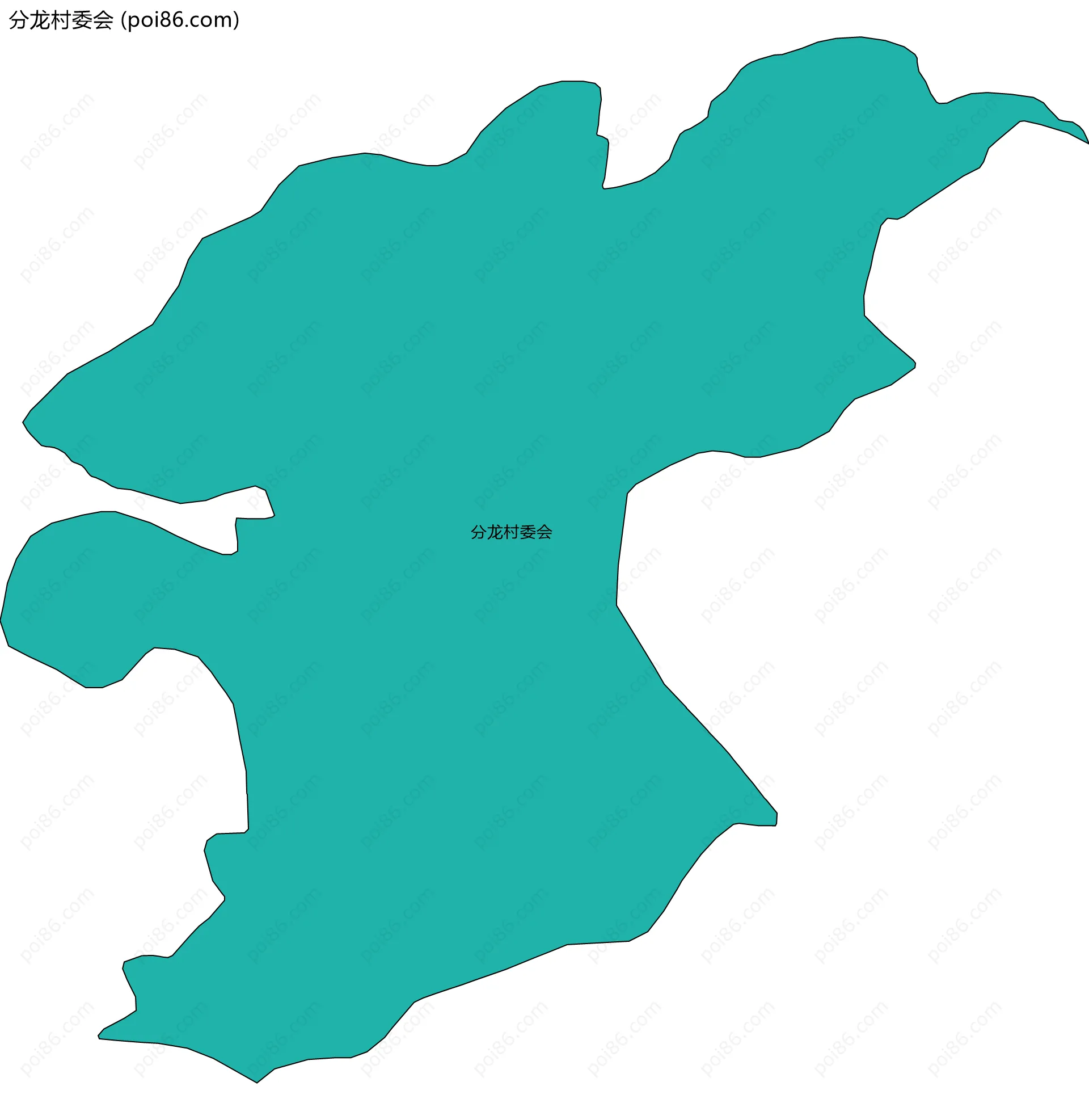 分龙村委会边界地图