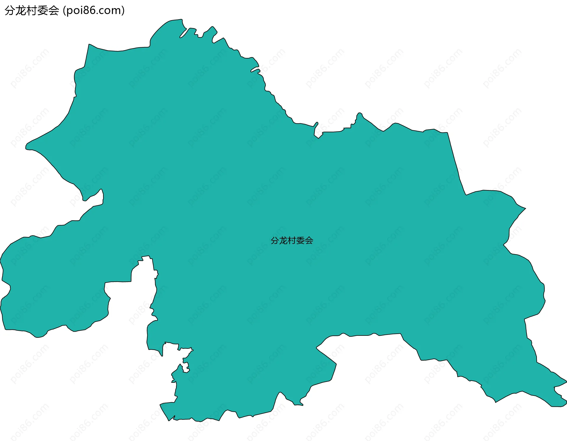 分龙村委会边界地图