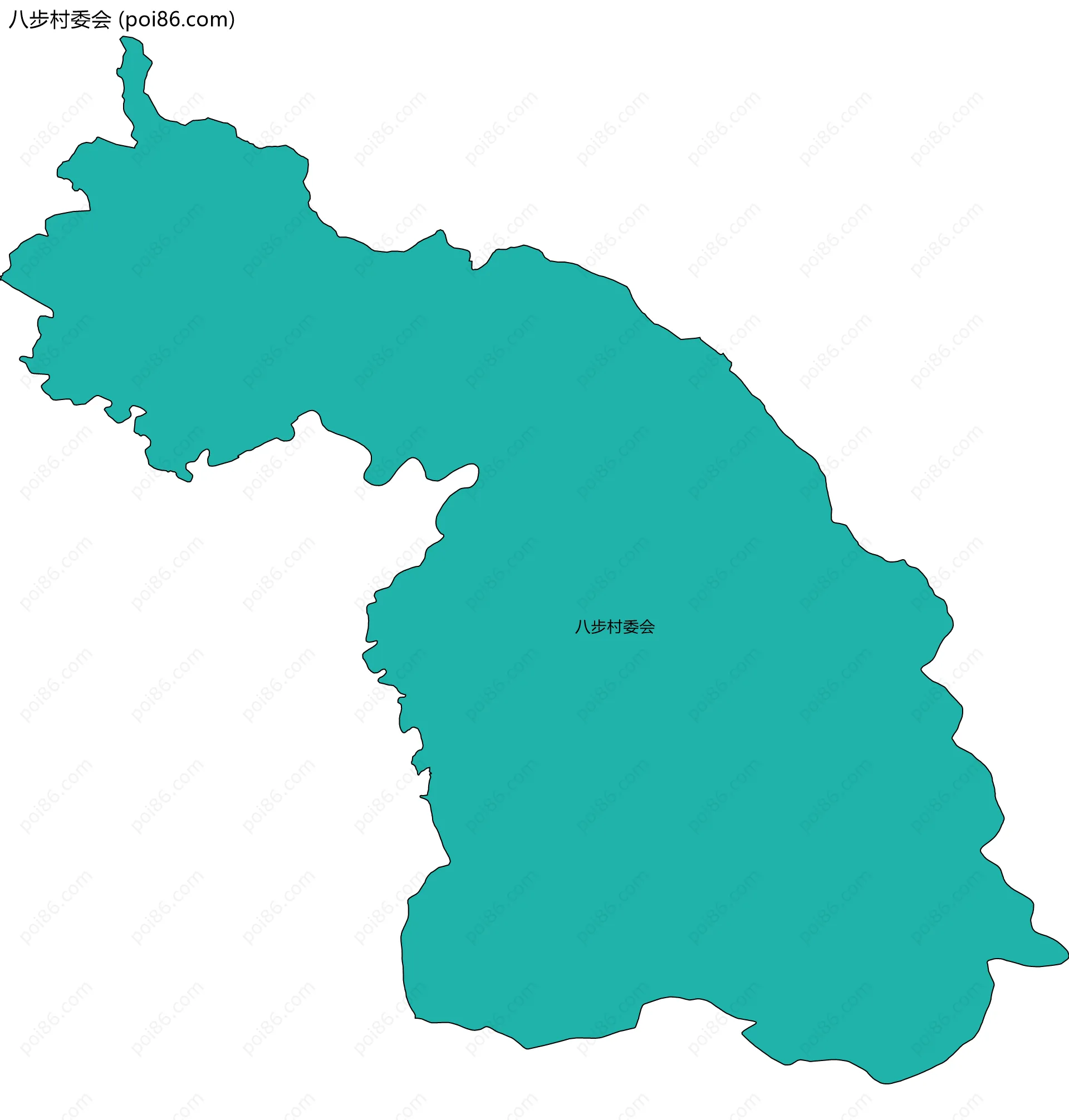 八步村委会边界地图