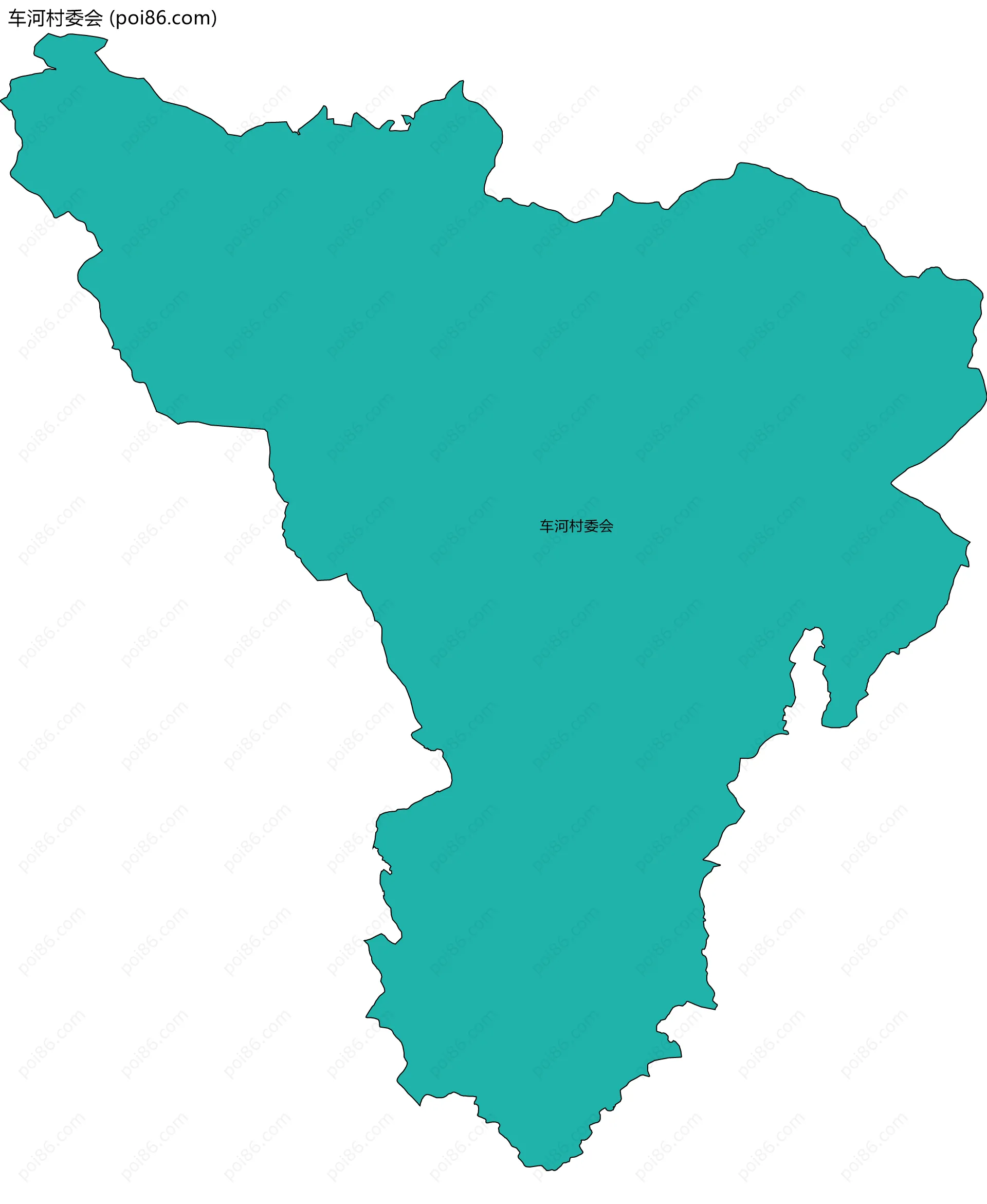 车河村委会边界地图