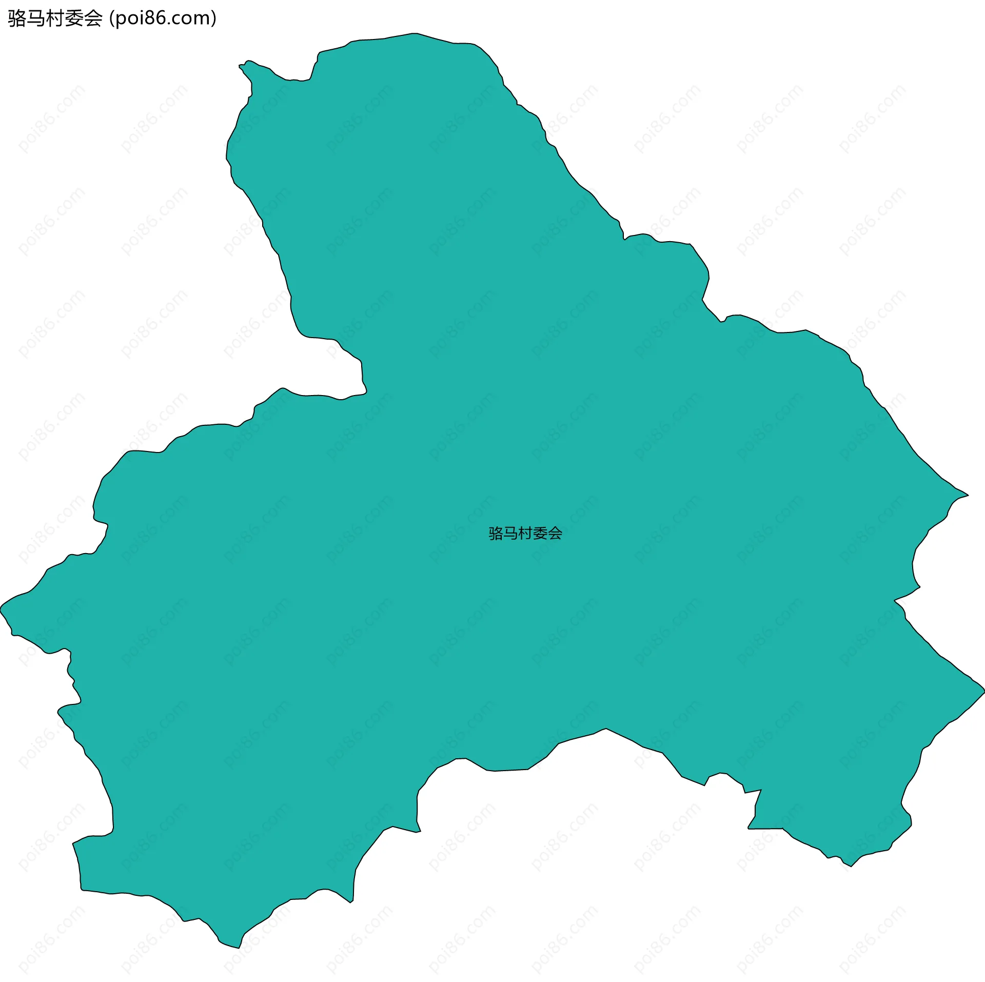 骆马村委会边界地图