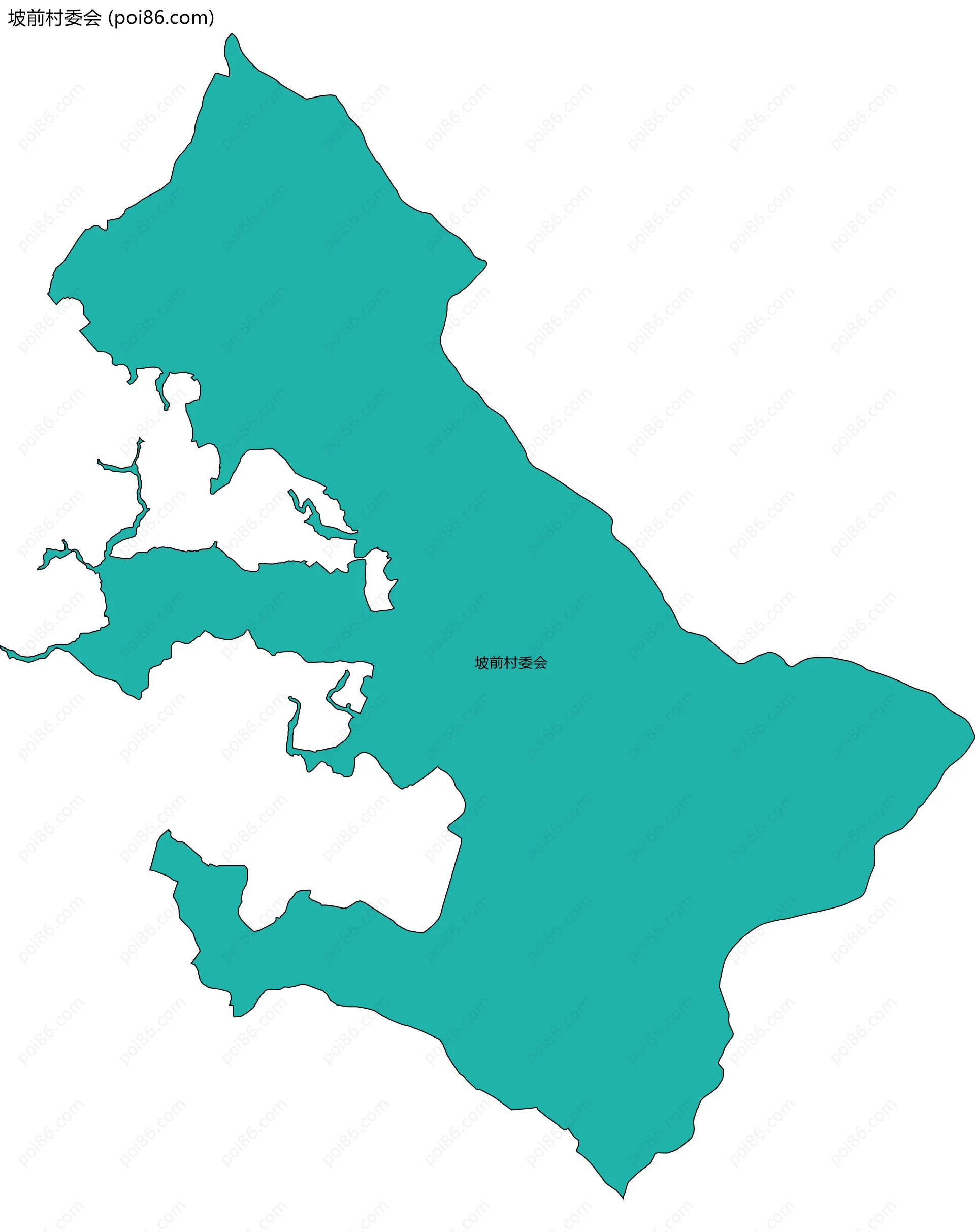 坡前村委会边界地图