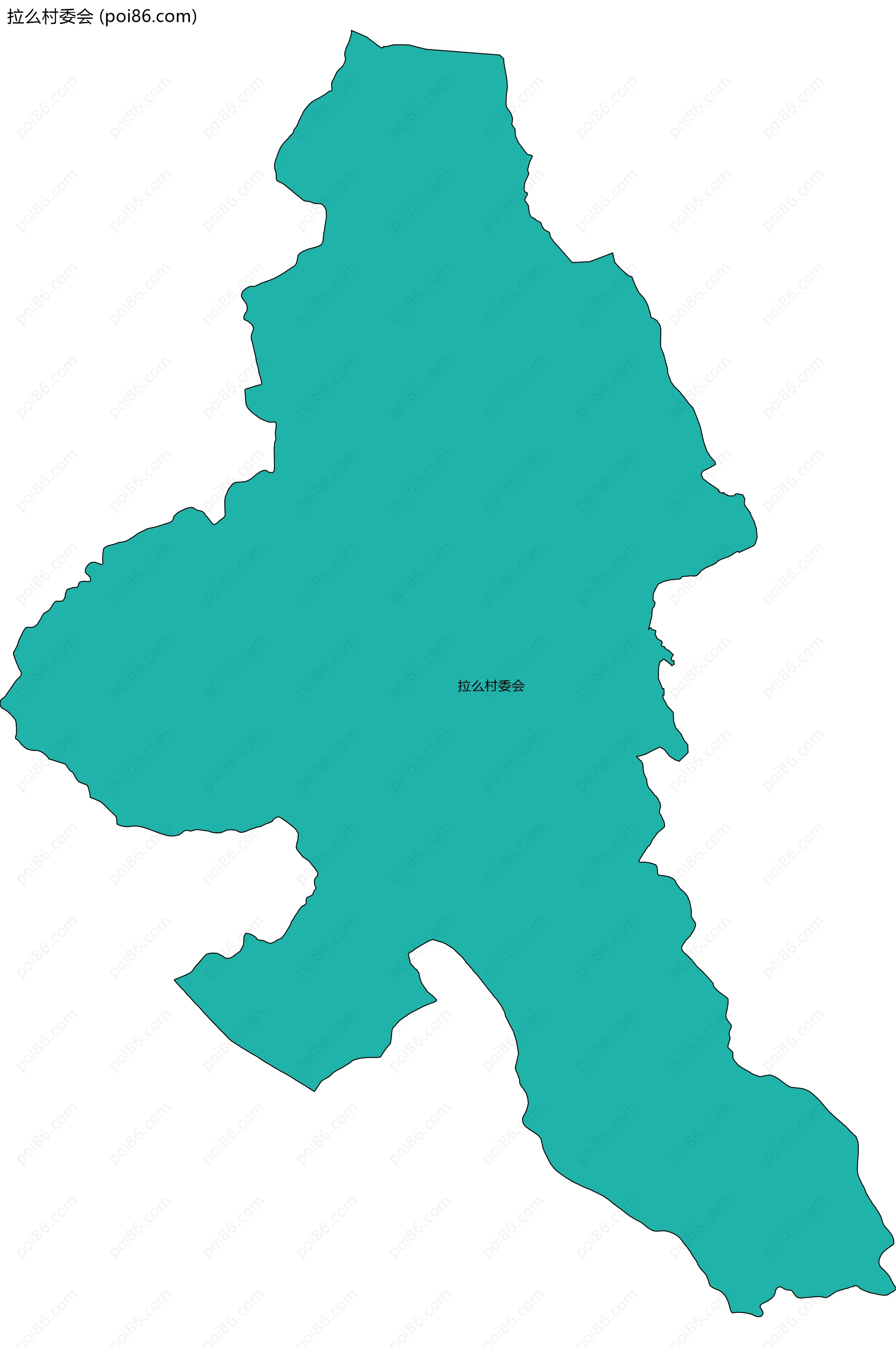 拉么村委会边界地图