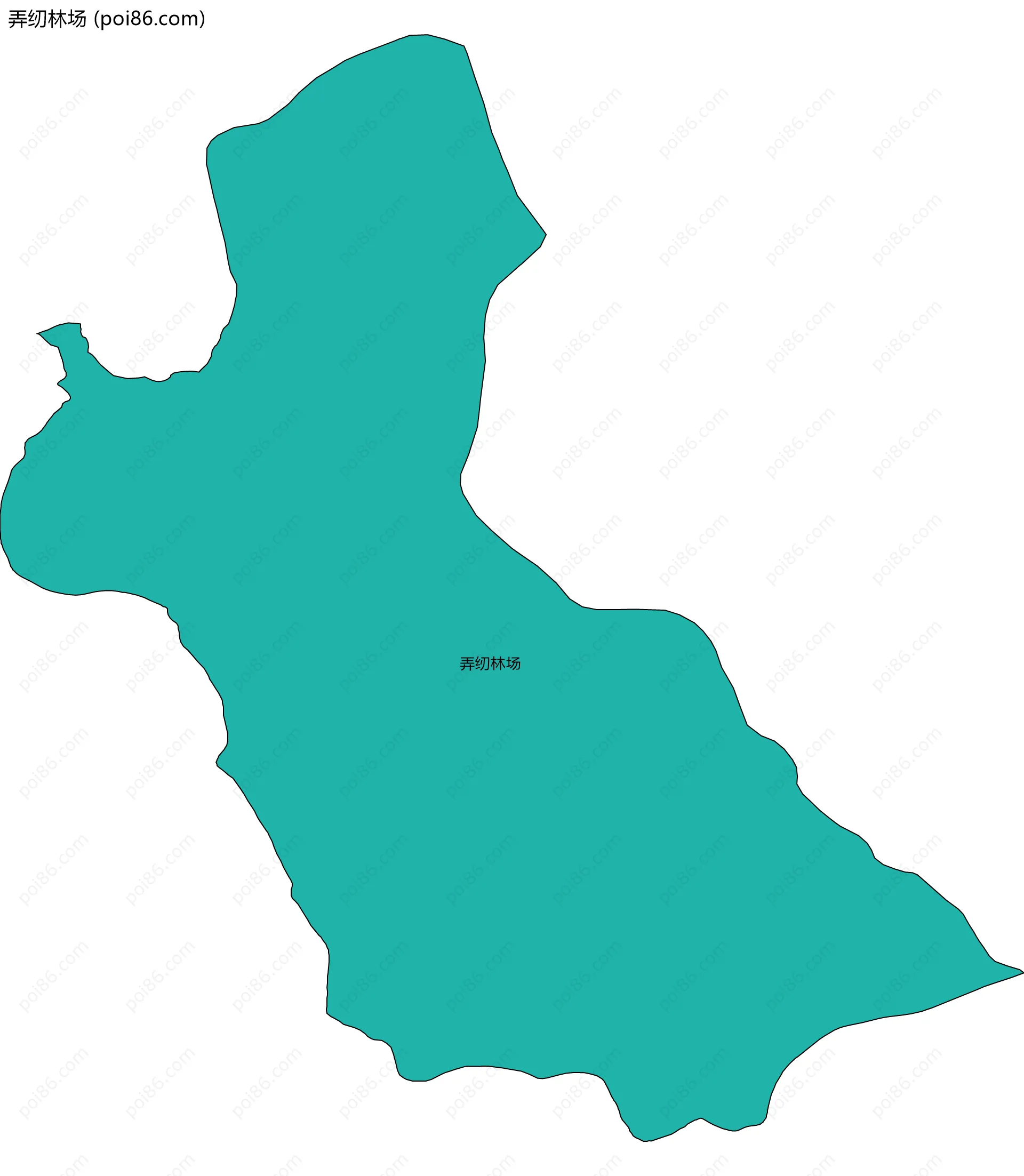 弄纫林场边界地图