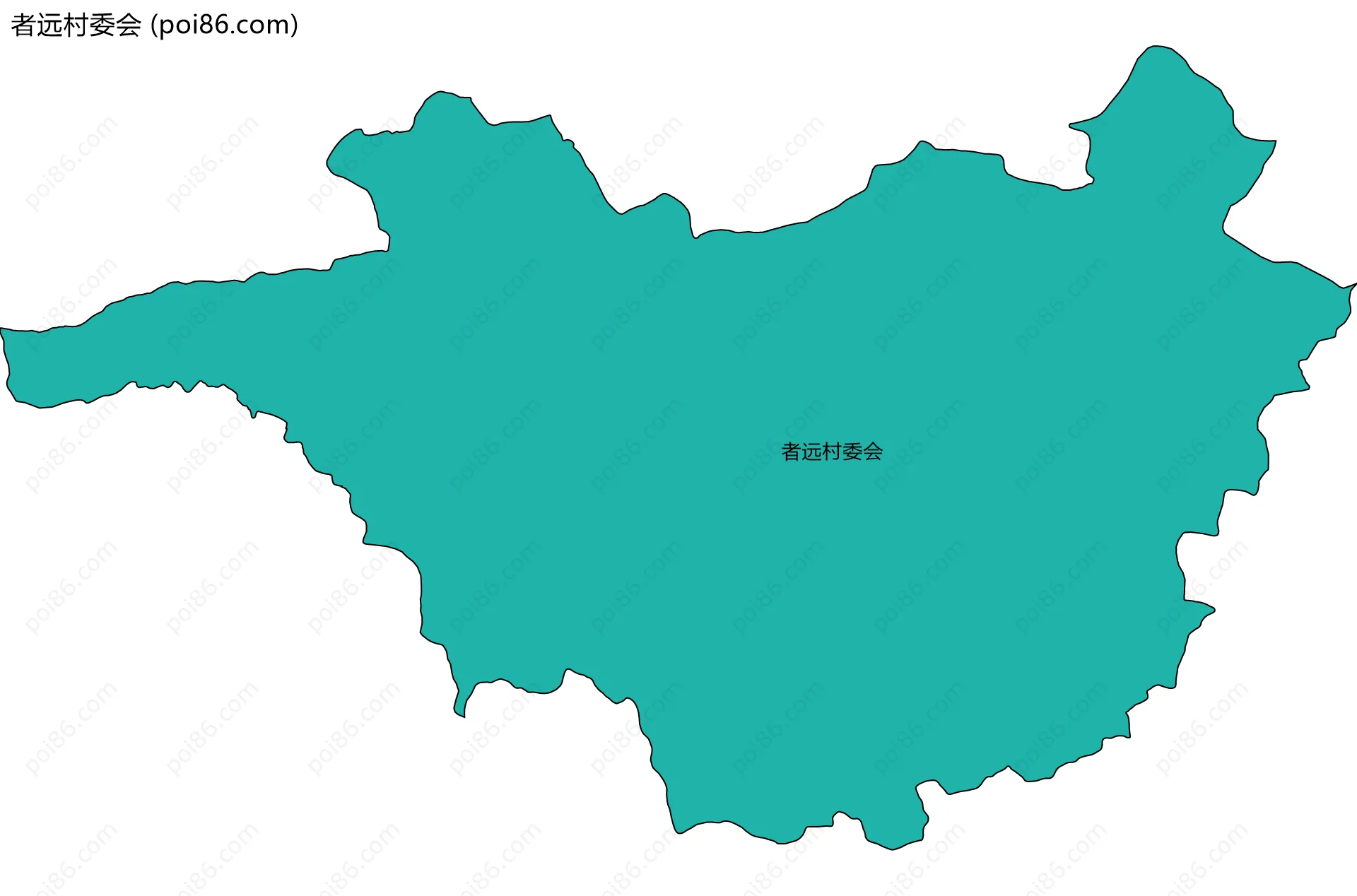 者远村委会边界地图