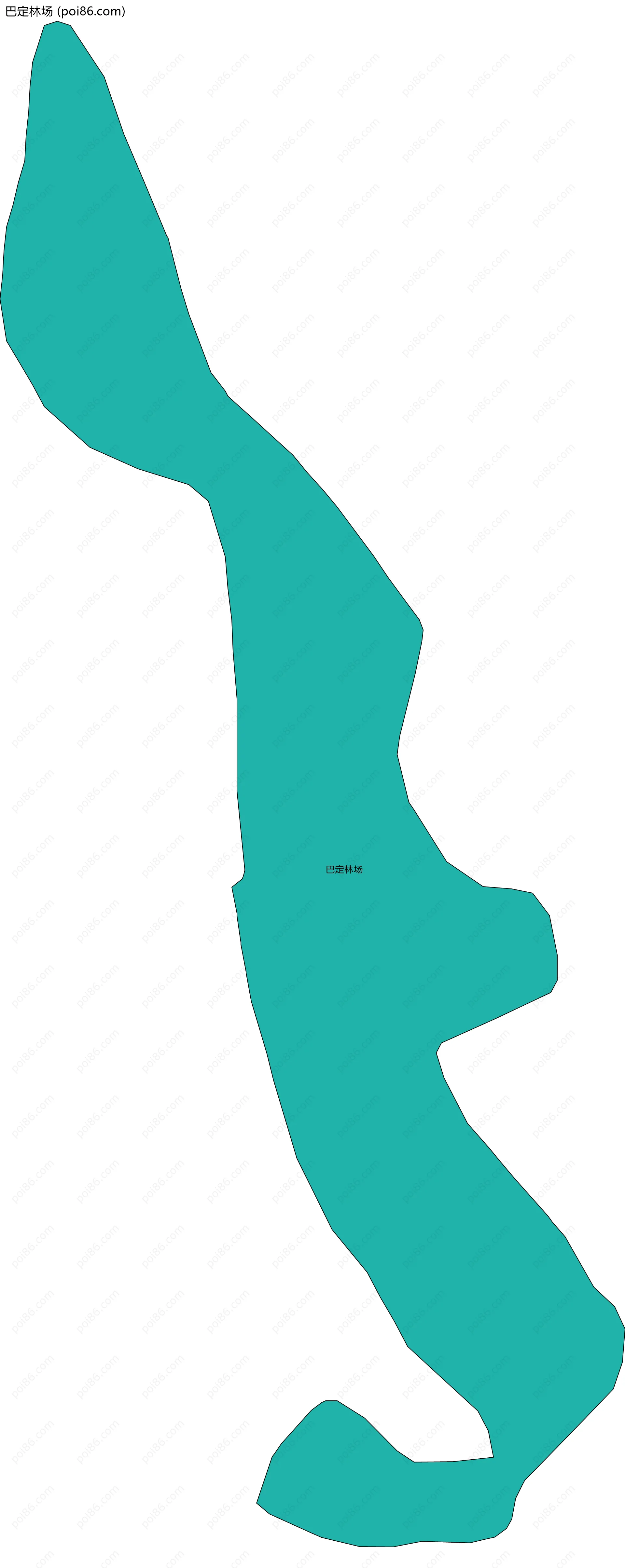 巴定林场边界地图