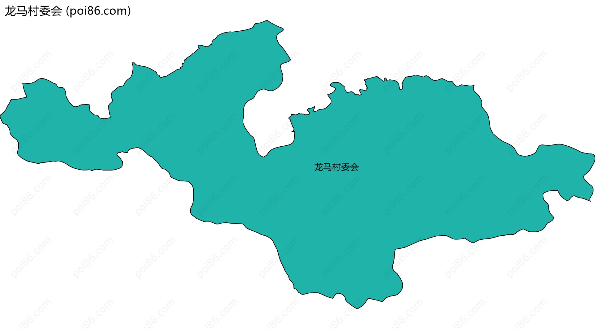 龙马村委会边界地图