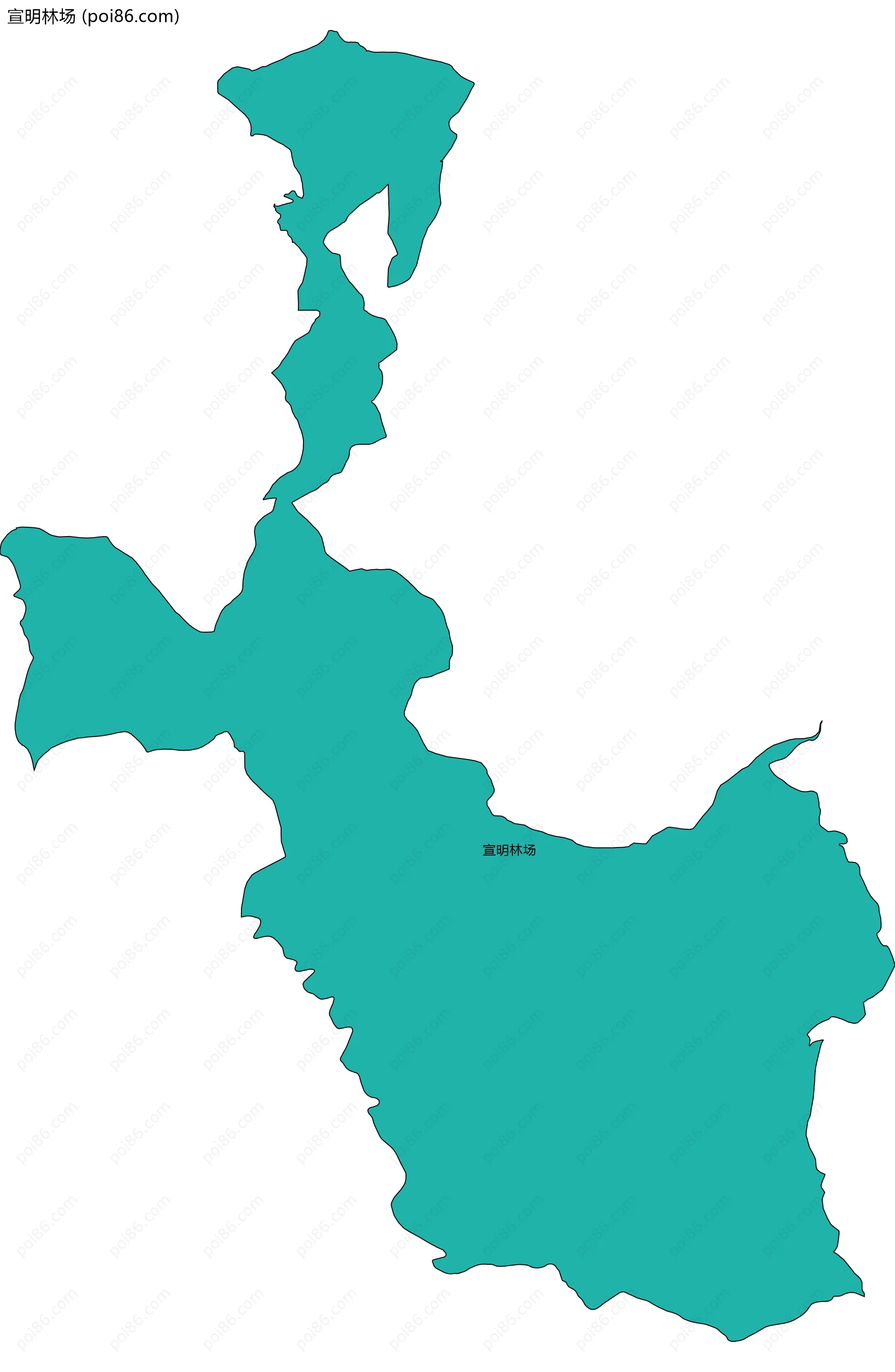 宣明林场边界地图