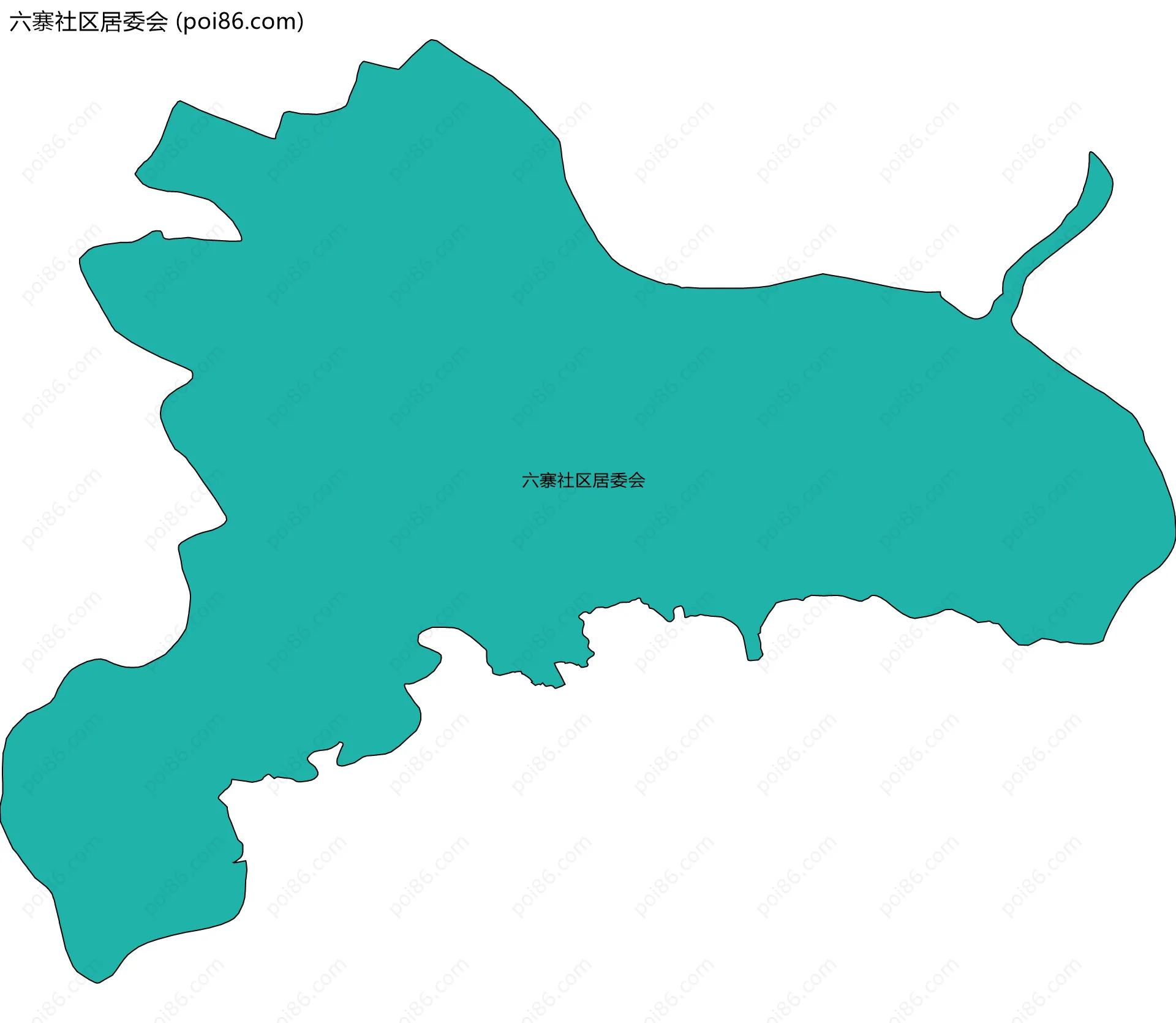 六寨社区居委会边界地图