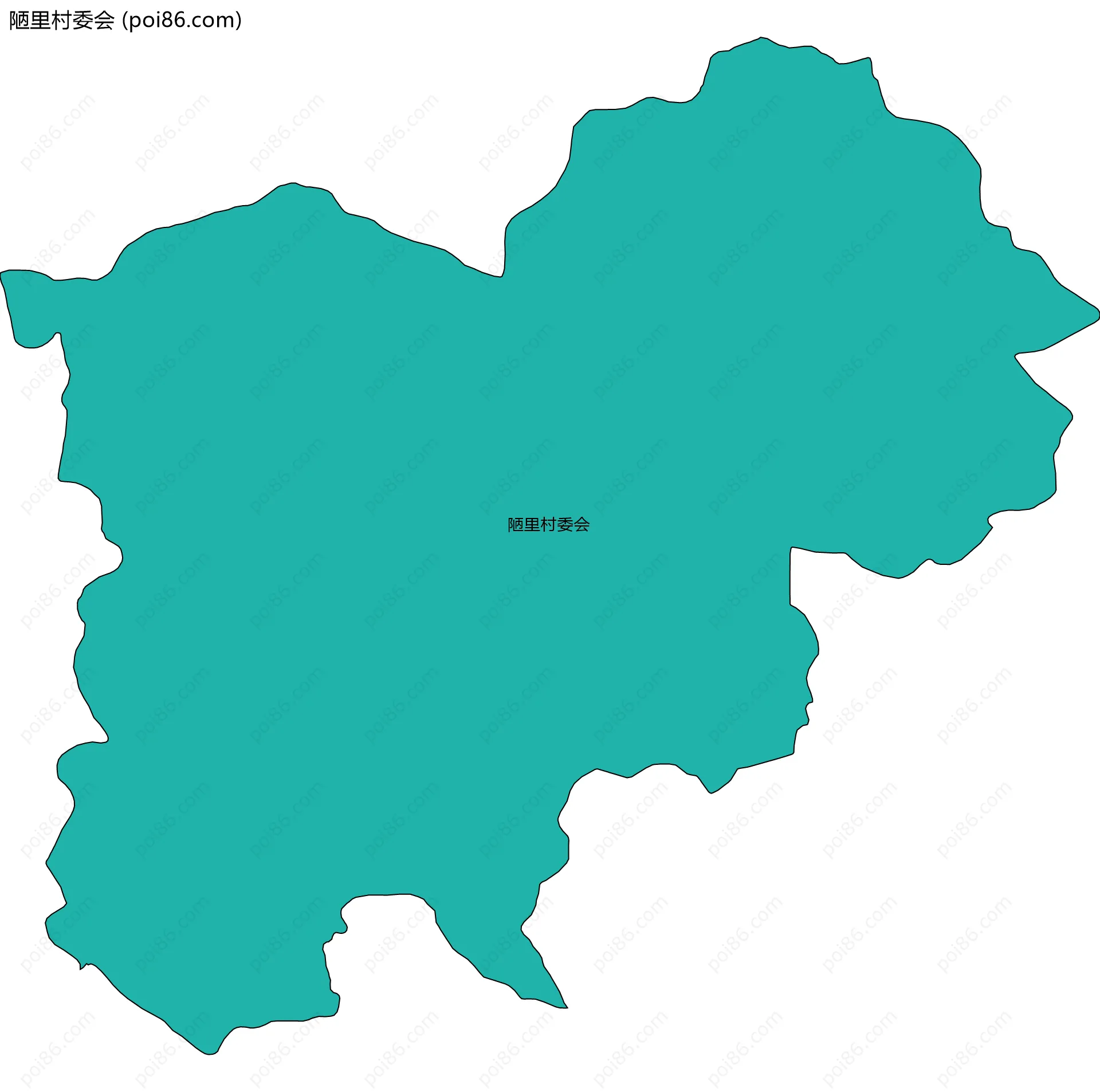 陋里村委会边界地图