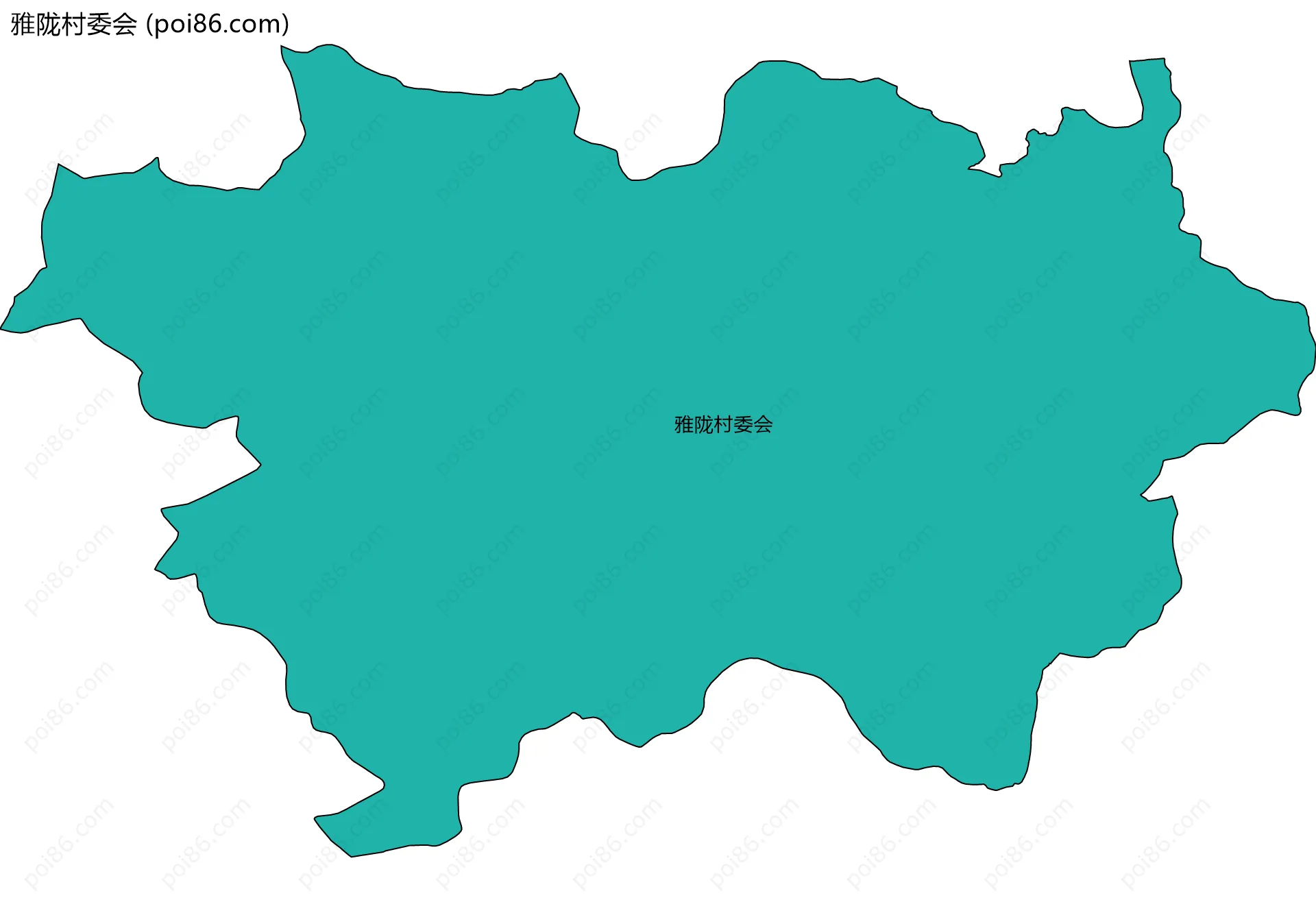 雅陇村委会边界地图