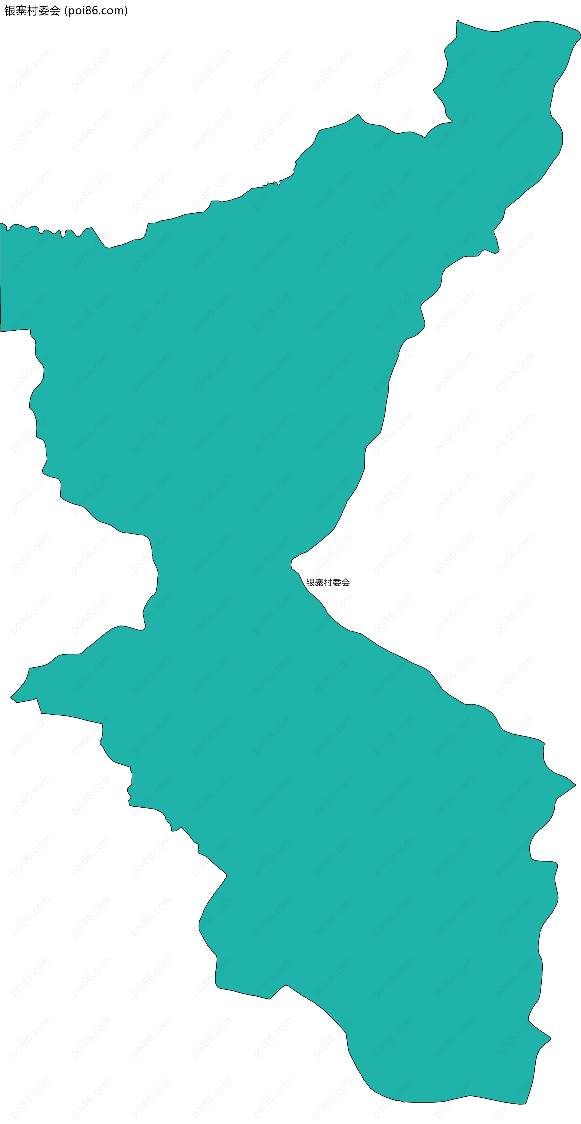 银寨村委会边界地图