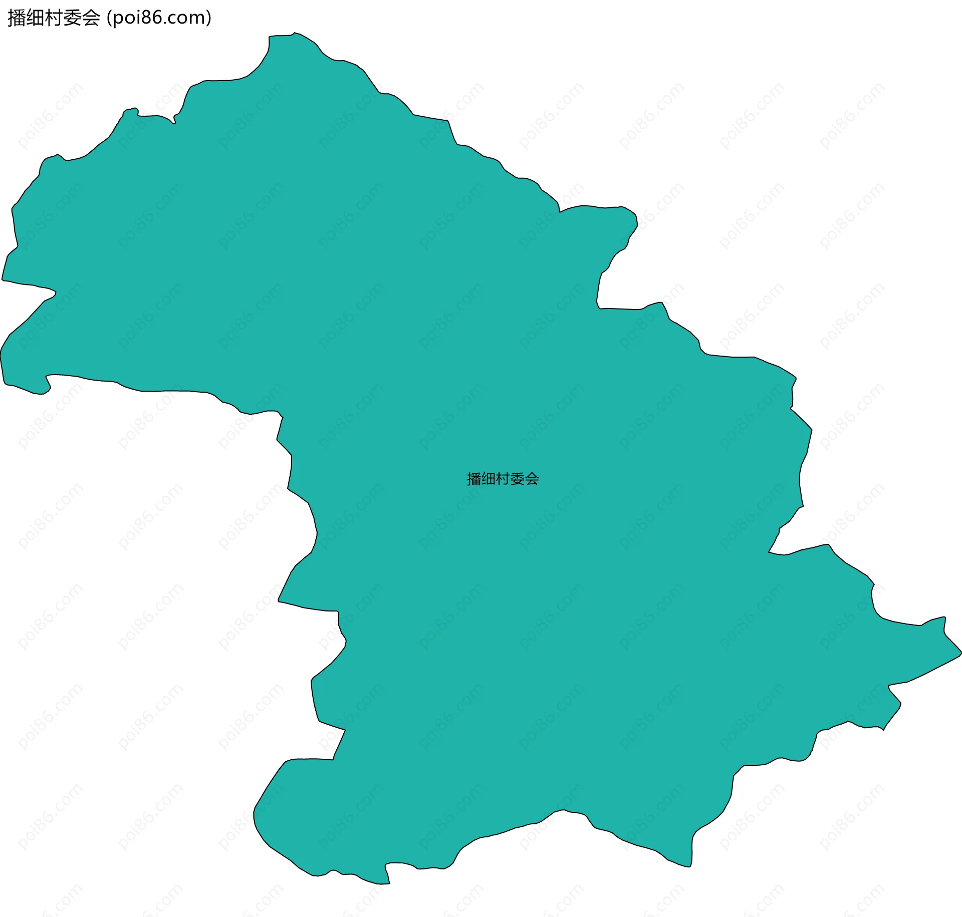 播细村委会边界地图