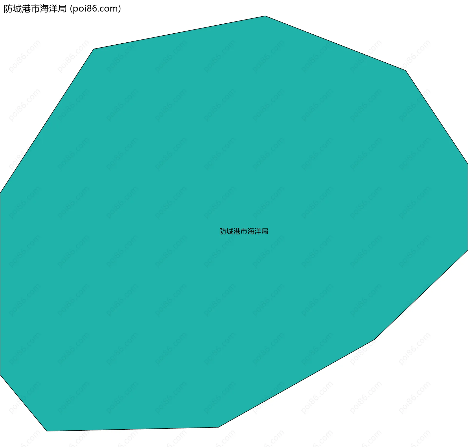 防城港市海洋局边界地图