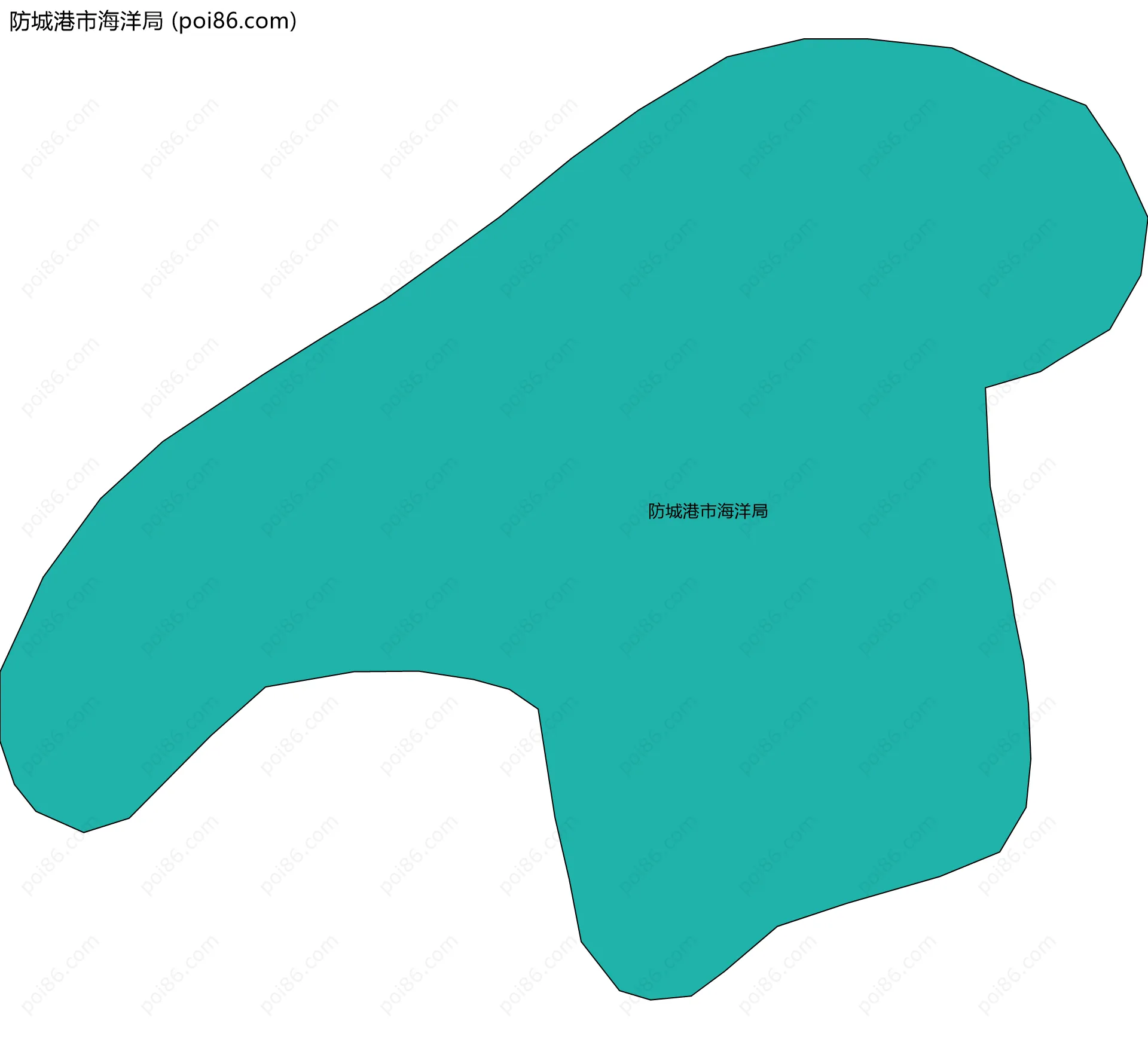 防城港市海洋局边界地图