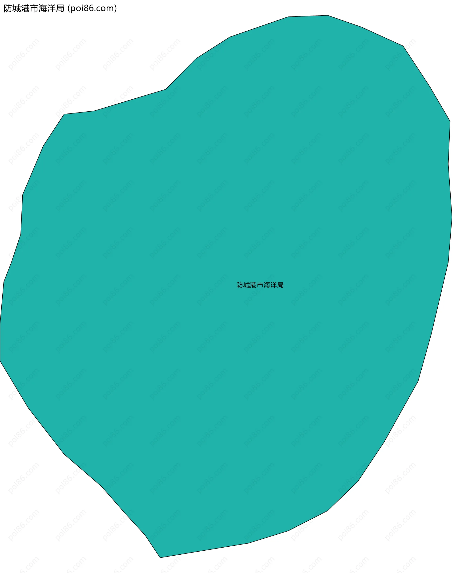 防城港市海洋局边界地图