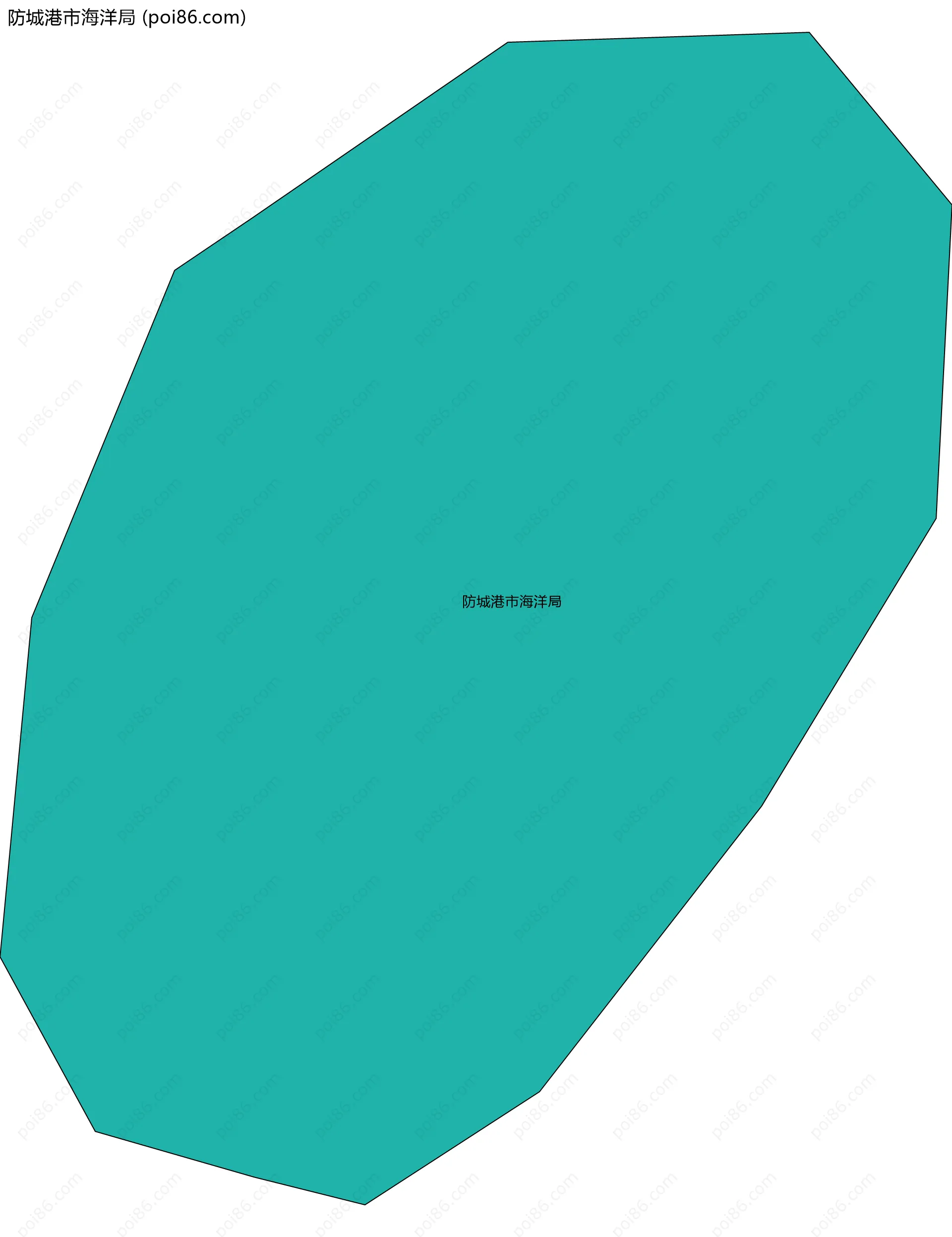 防城港市海洋局边界地图