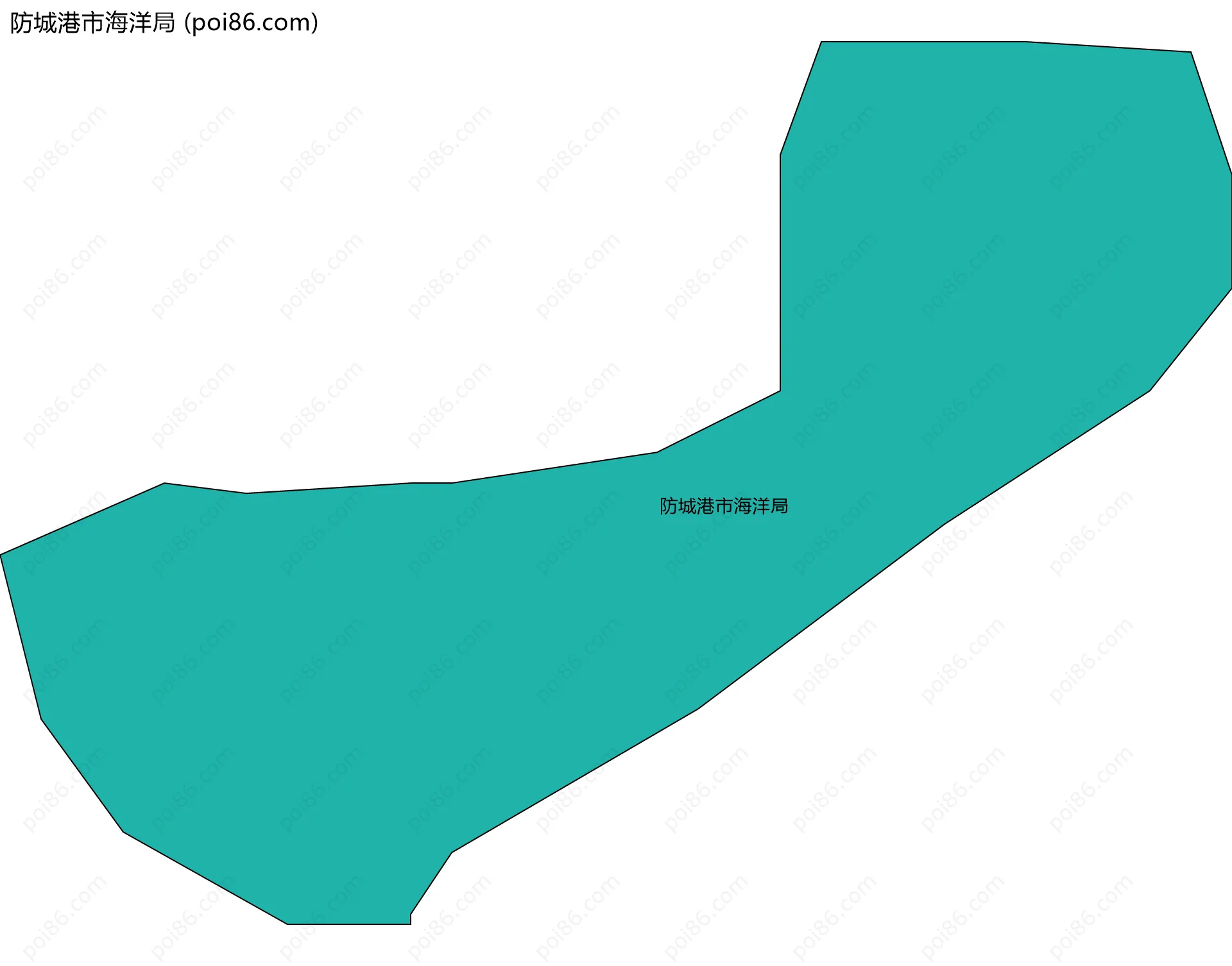 防城港市海洋局边界地图