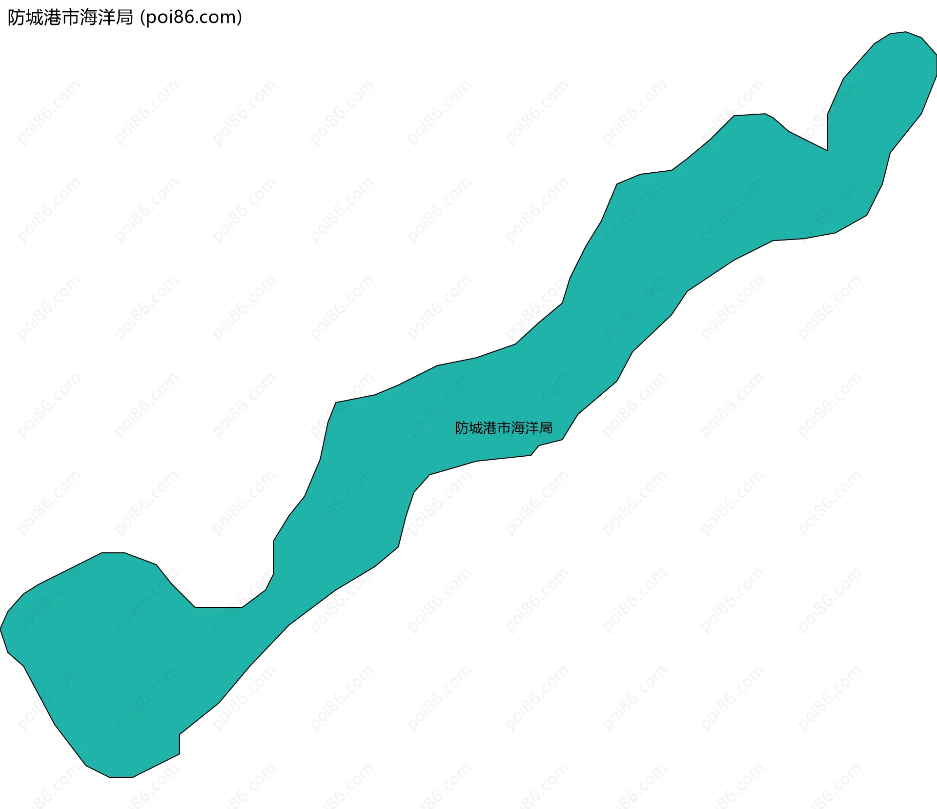 防城港市海洋局边界地图