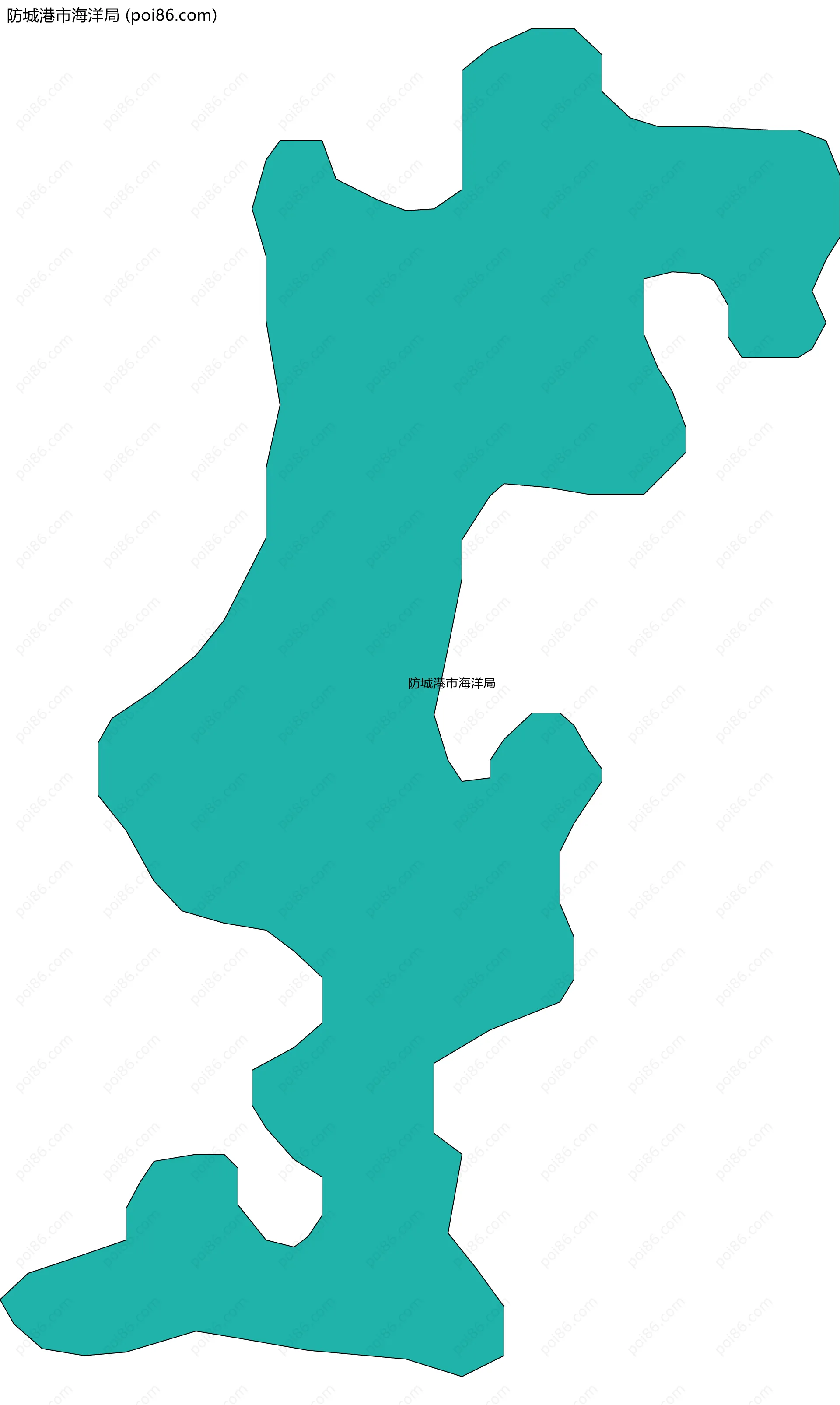 防城港市海洋局边界地图