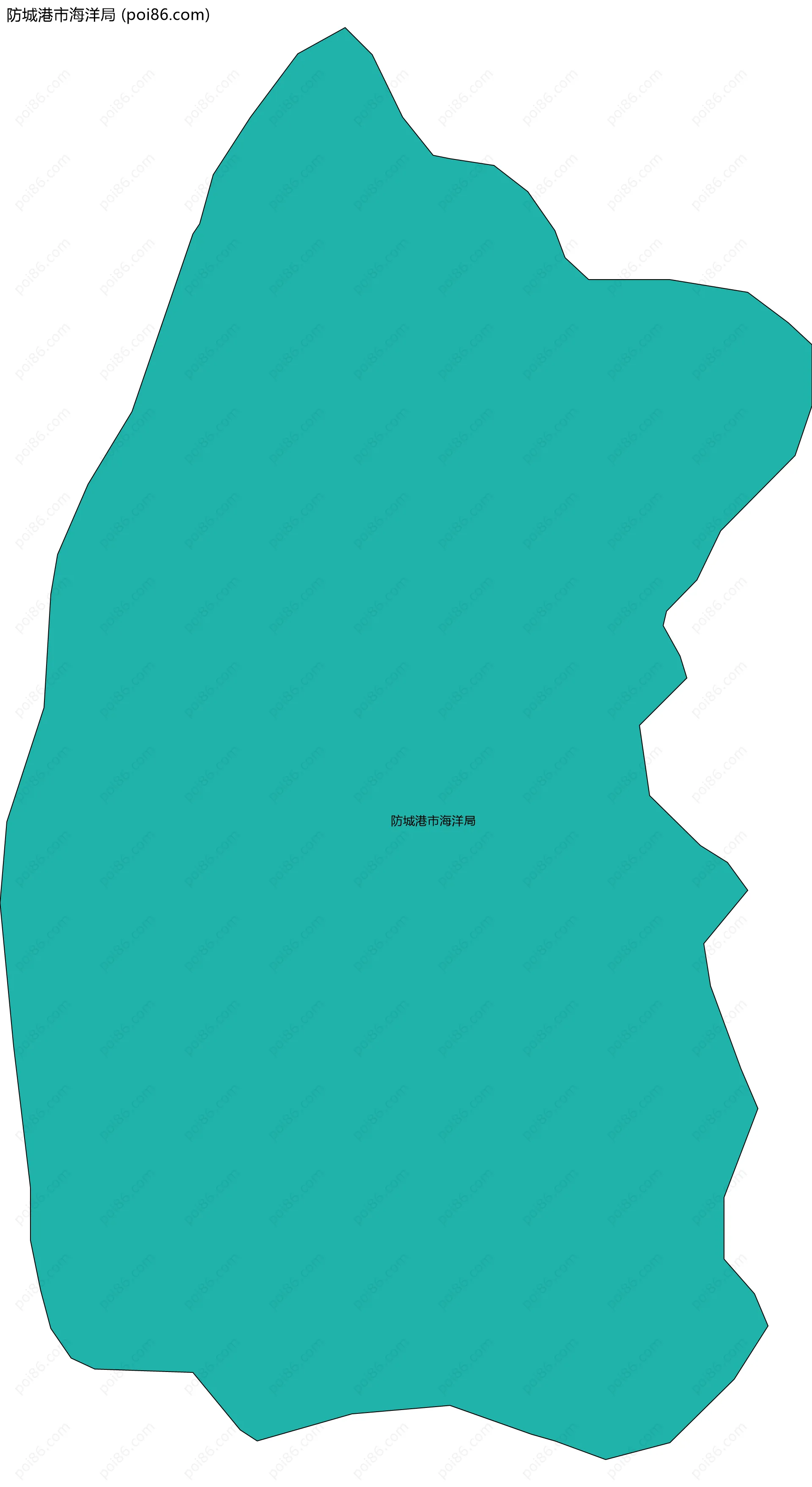 防城港市海洋局边界地图