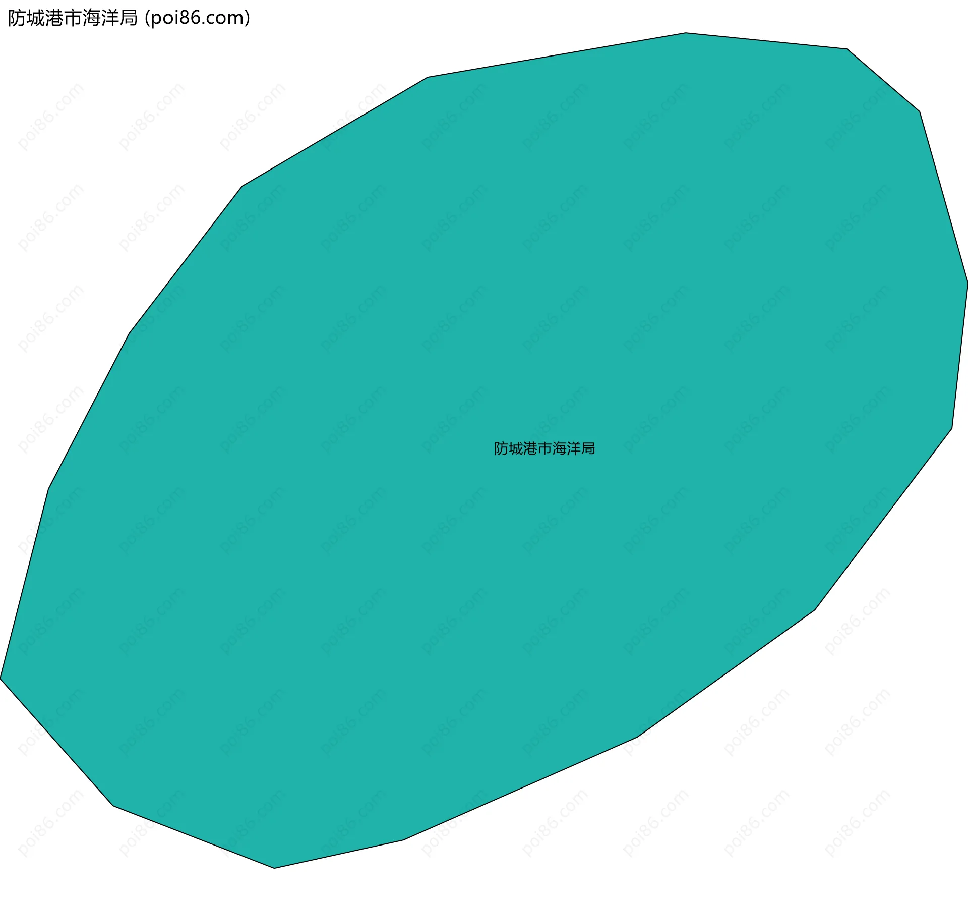 防城港市海洋局边界地图