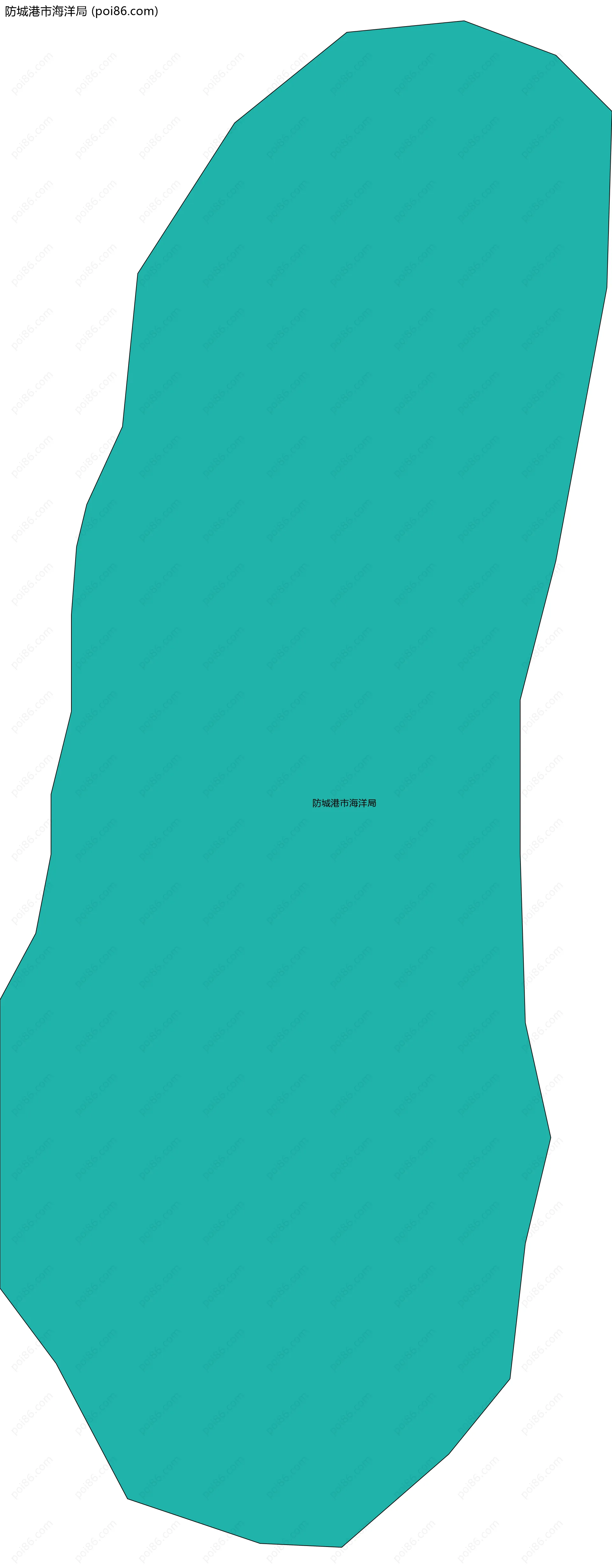 防城港市海洋局边界地图