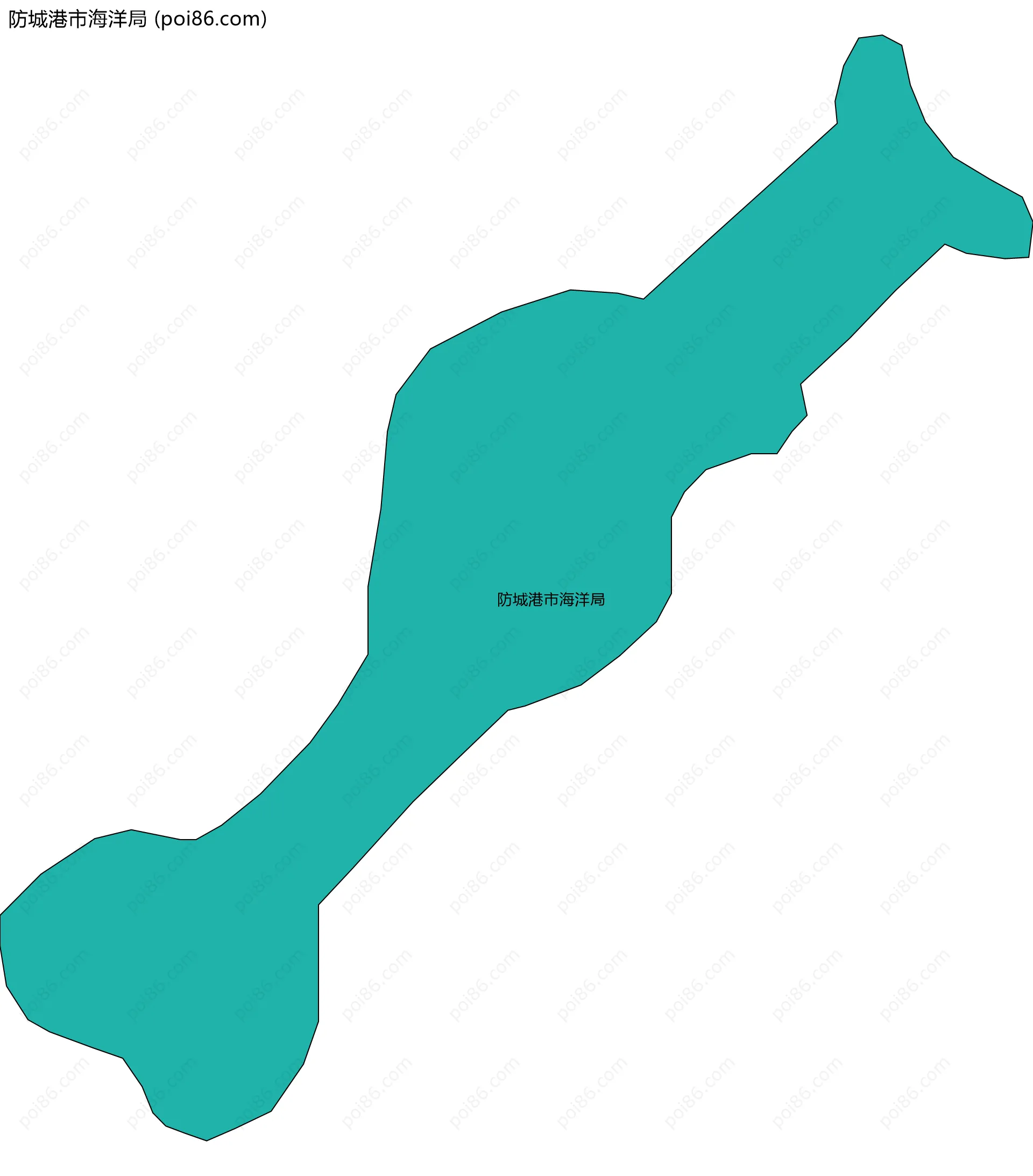 防城港市海洋局边界地图