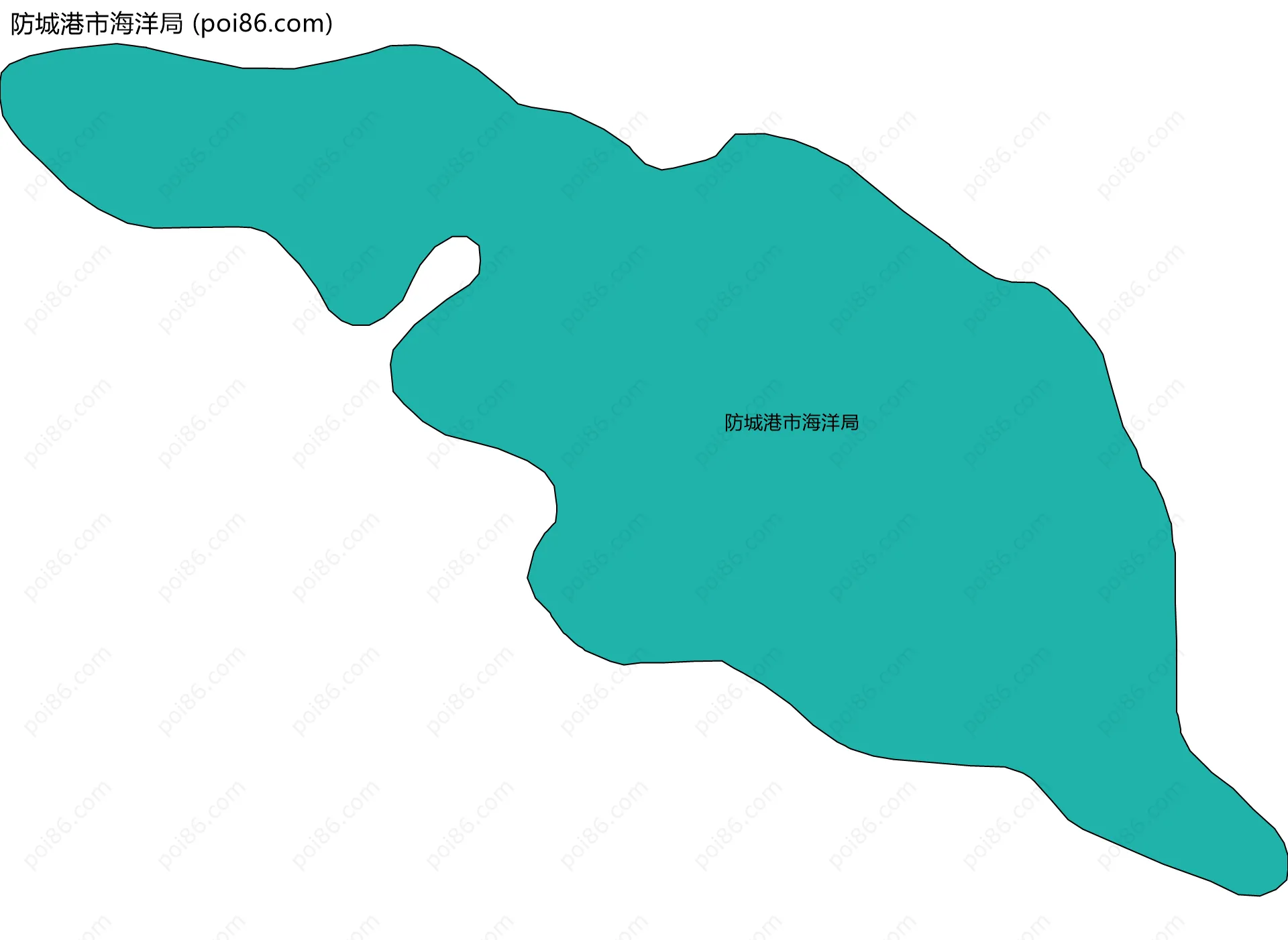 防城港市海洋局边界地图