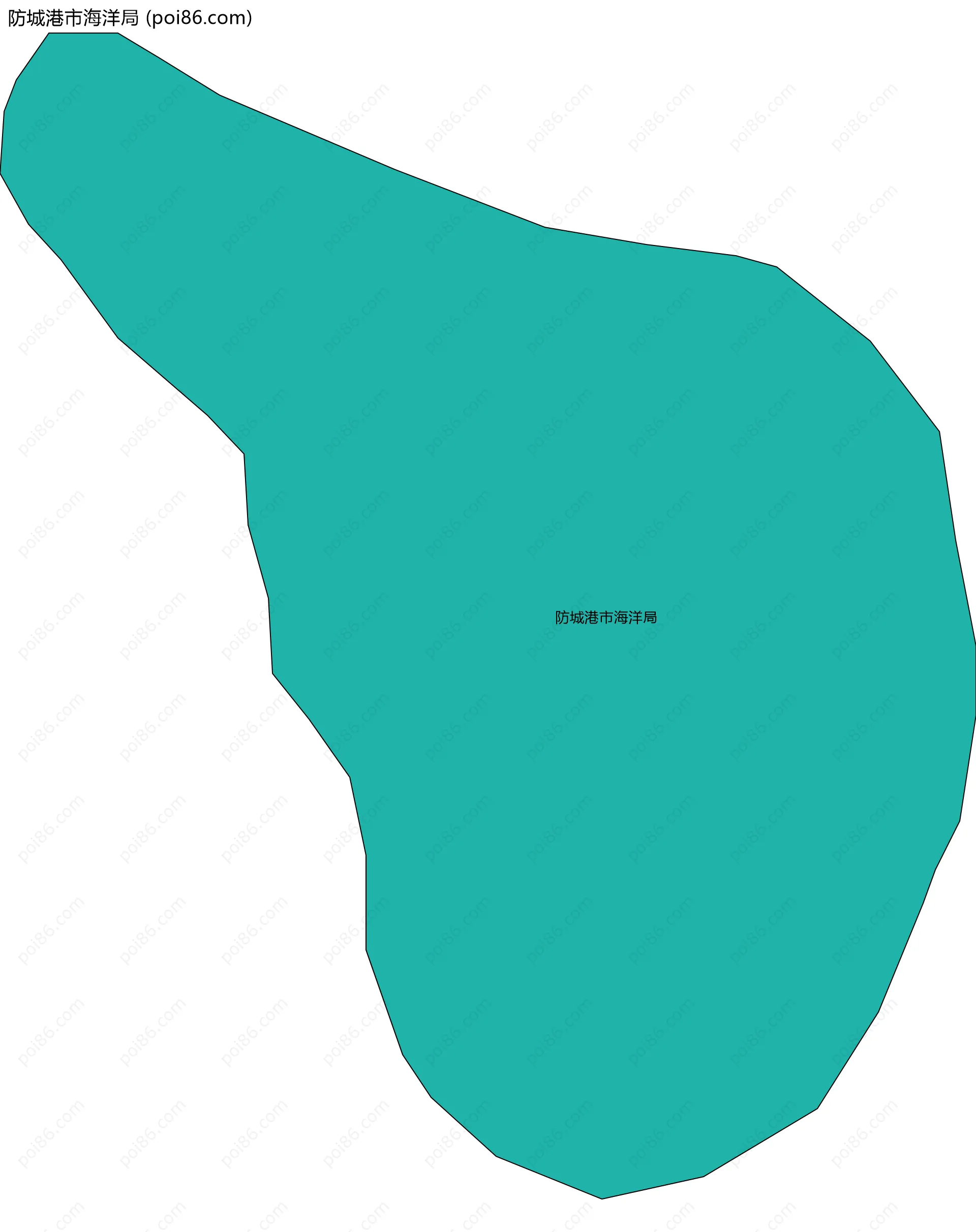 防城港市海洋局边界地图