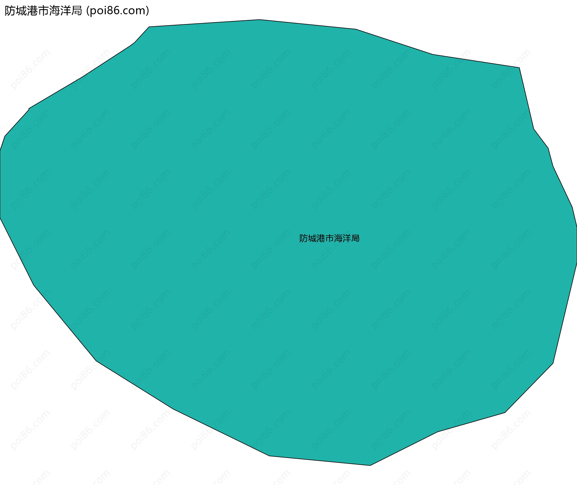 防城港市海洋局边界地图