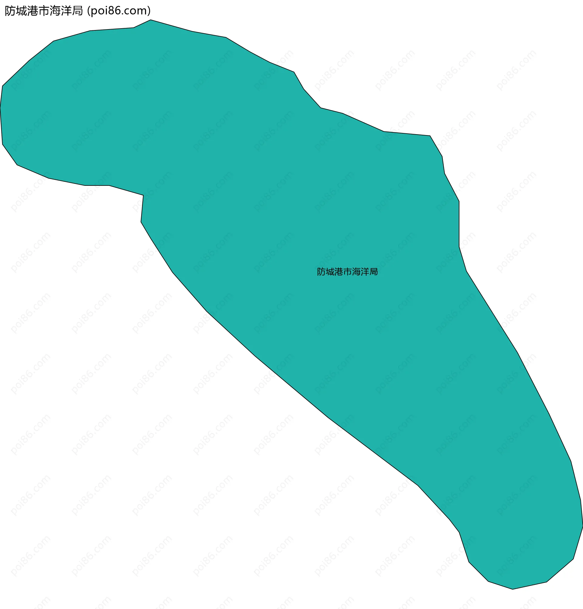 防城港市海洋局边界地图