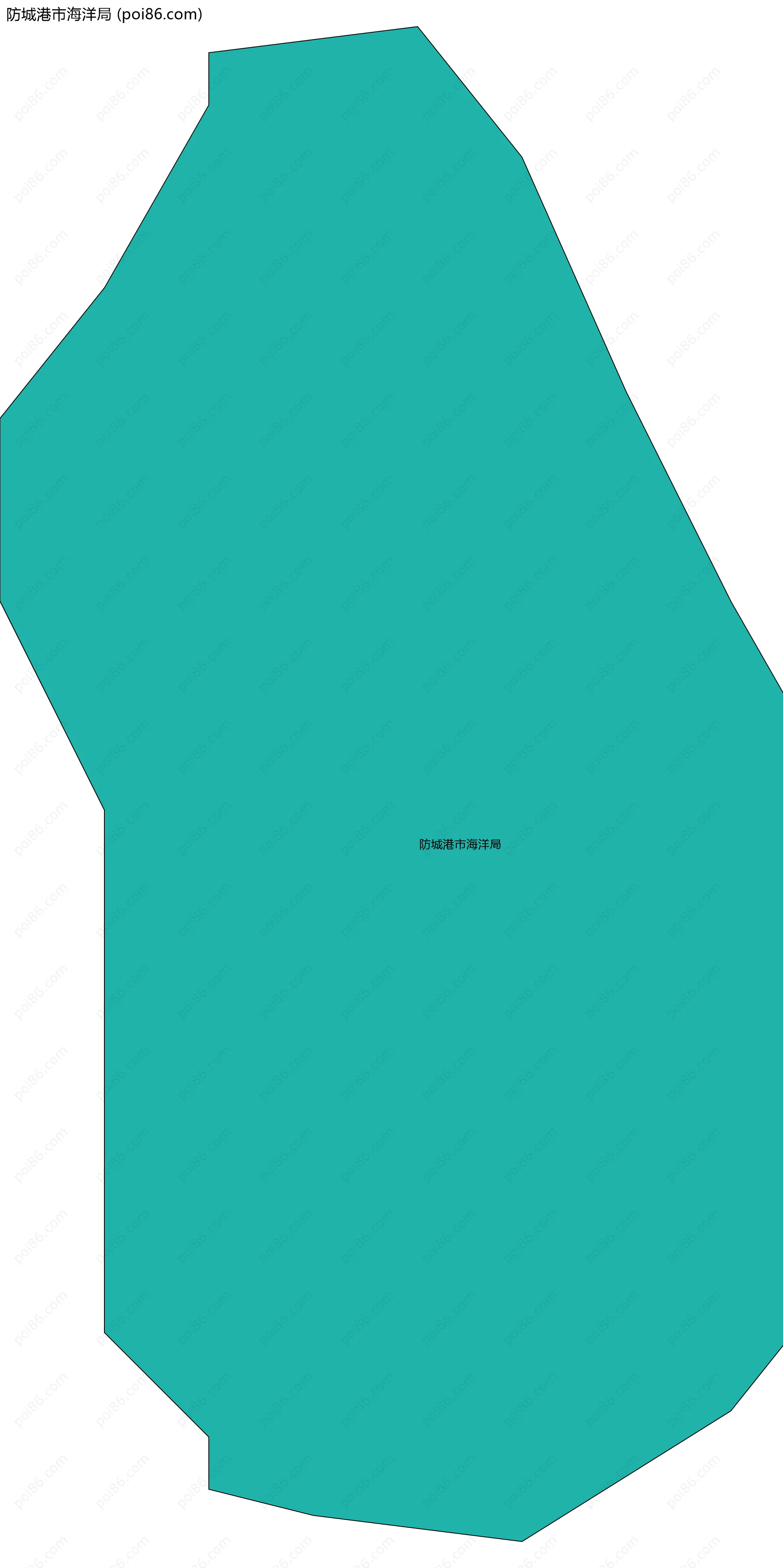 防城港市海洋局边界地图