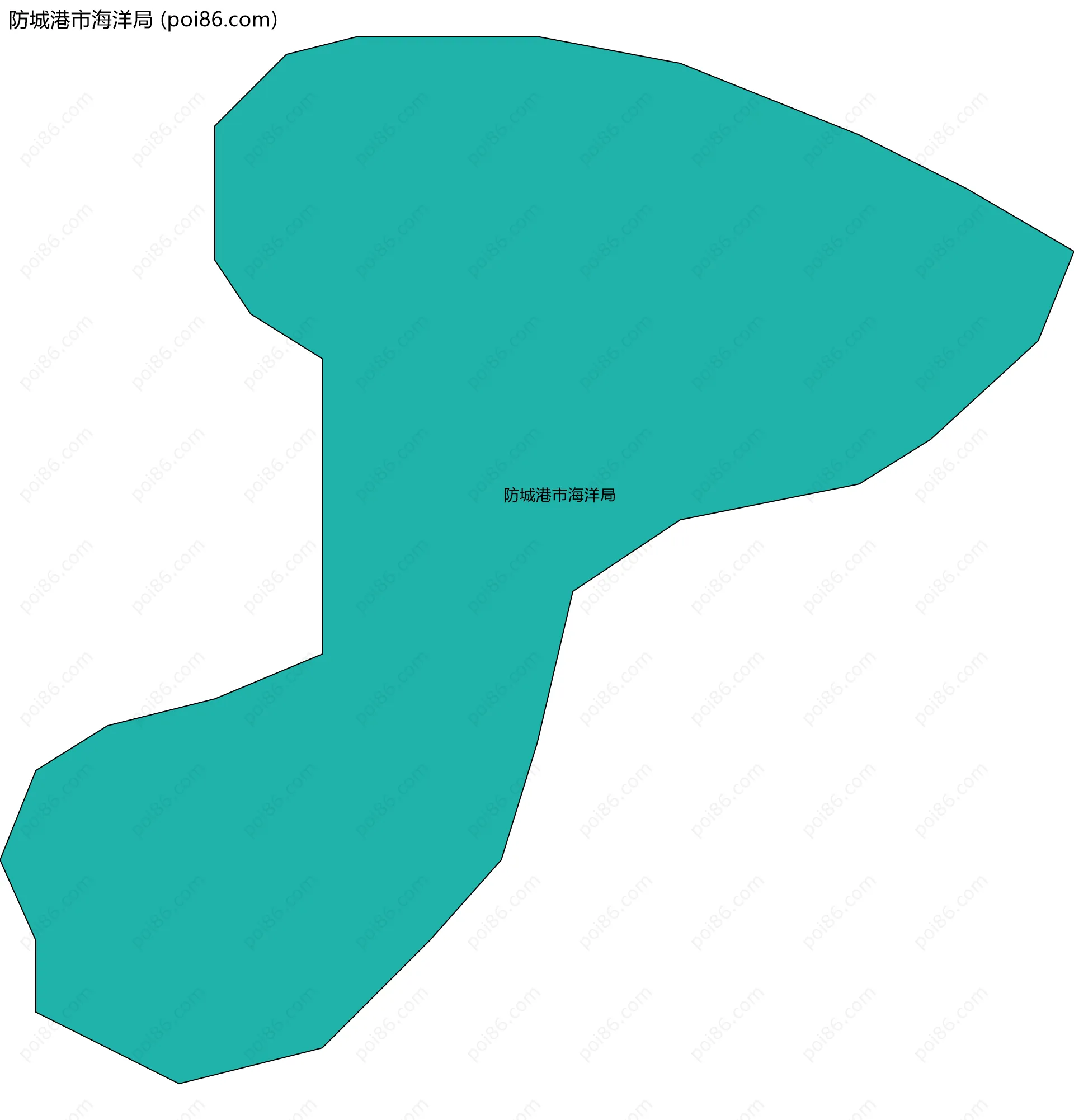 防城港市海洋局边界地图
