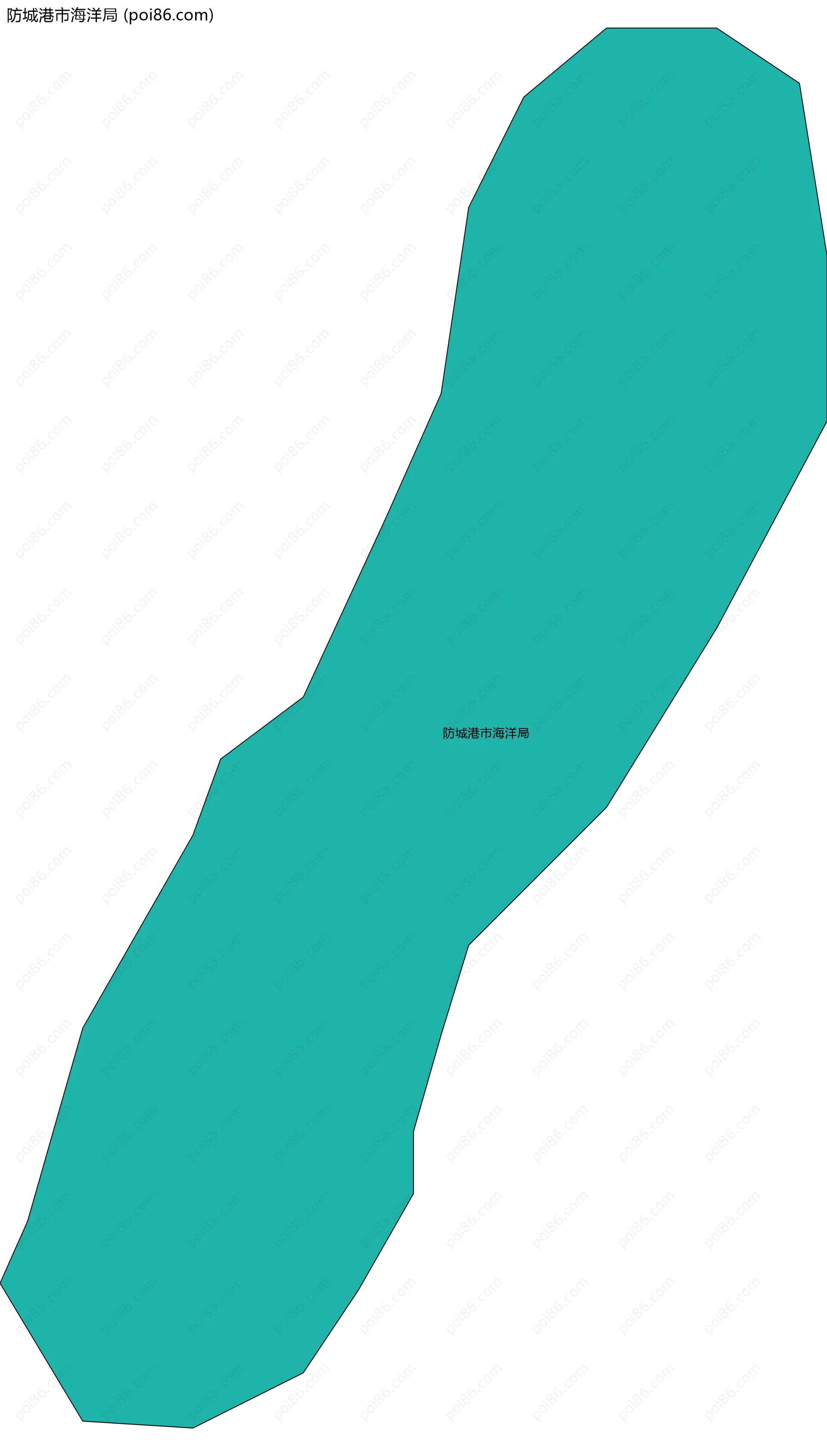 防城港市海洋局边界地图