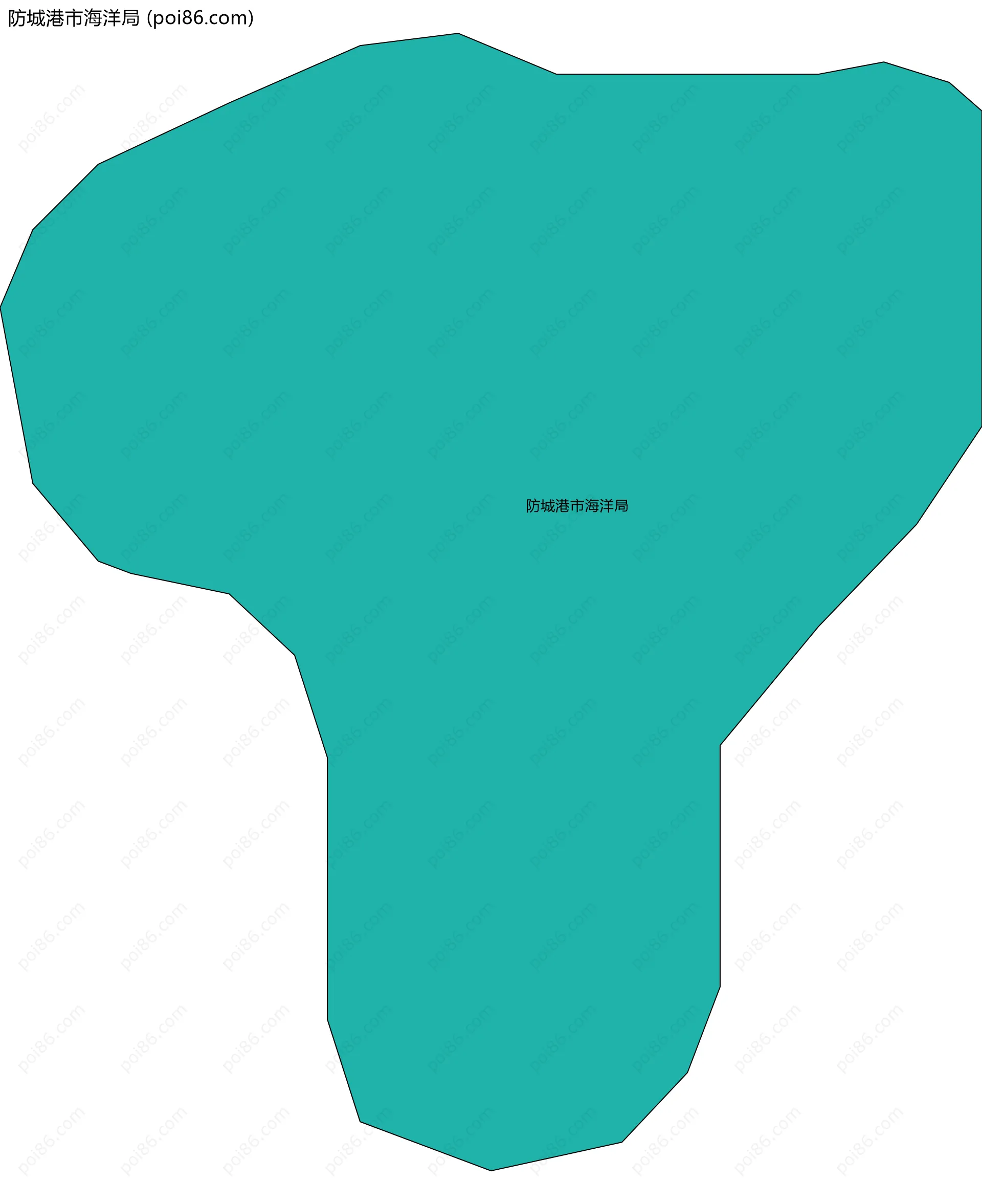 防城港市海洋局边界地图