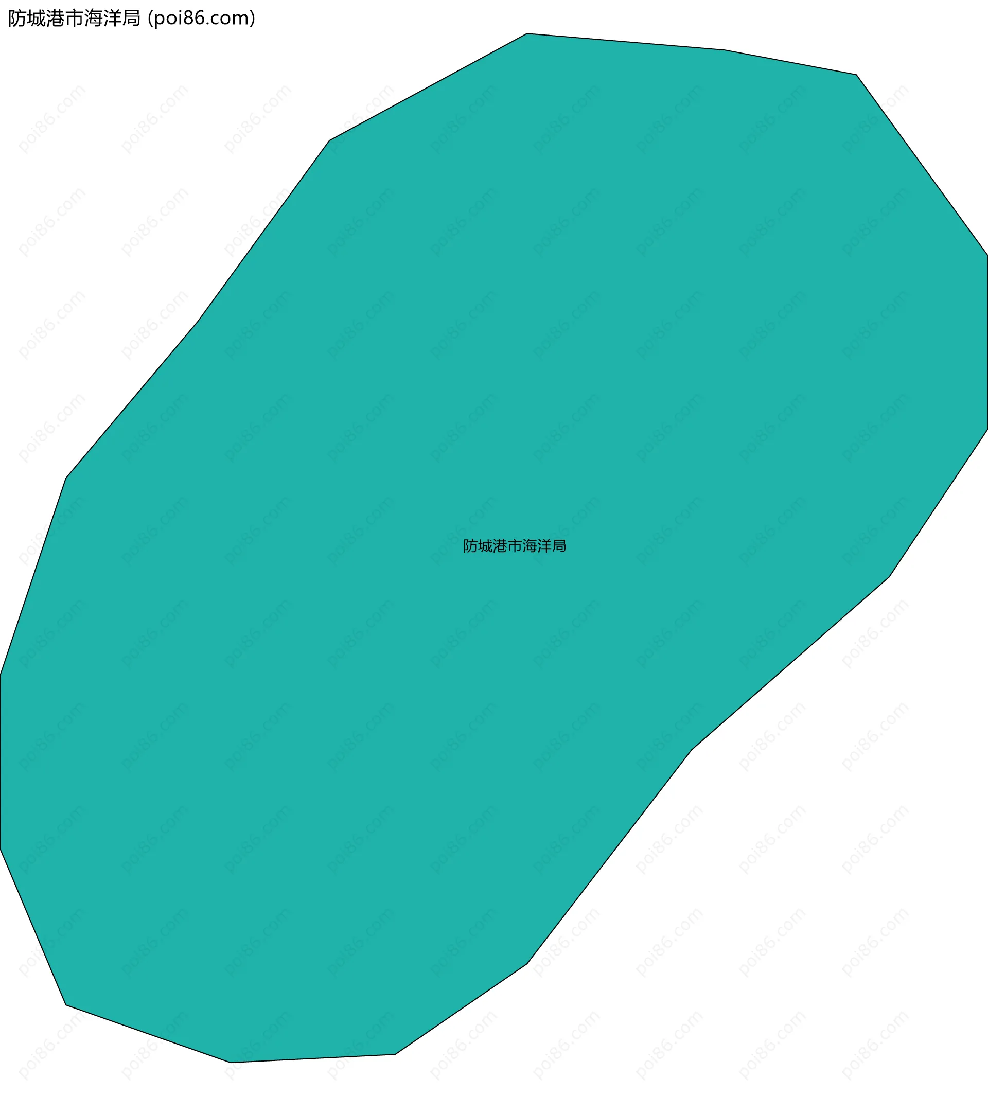 防城港市海洋局边界地图