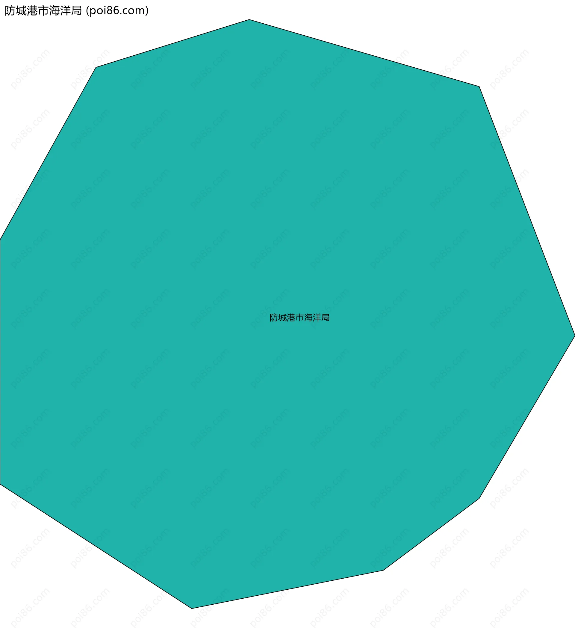 防城港市海洋局边界地图