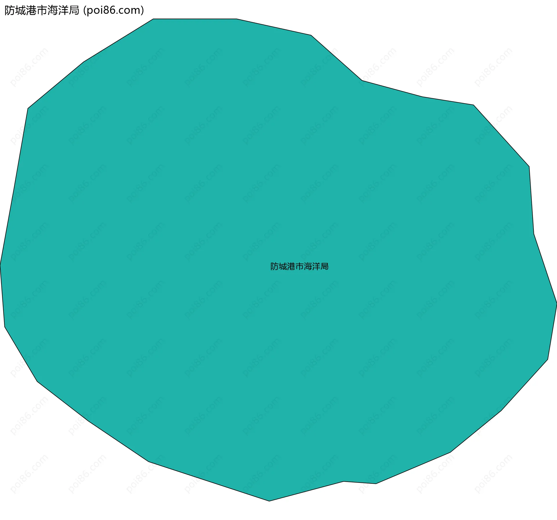 防城港市海洋局边界地图