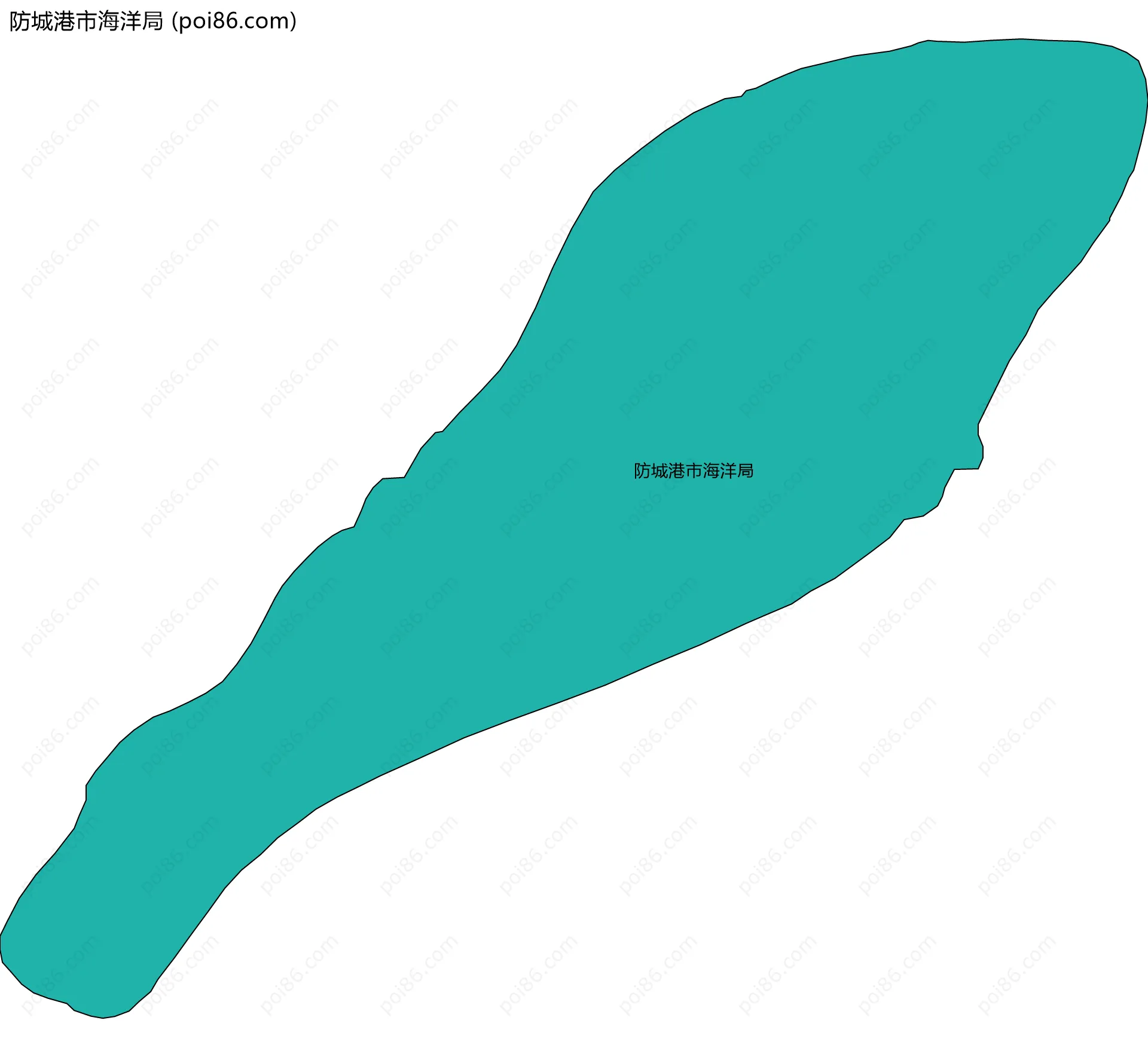 防城港市海洋局边界地图