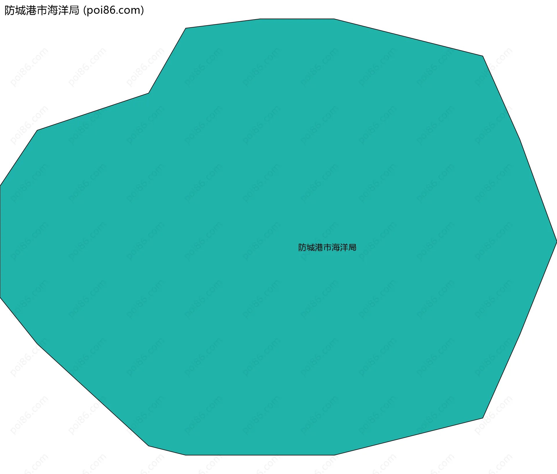 防城港市海洋局边界地图