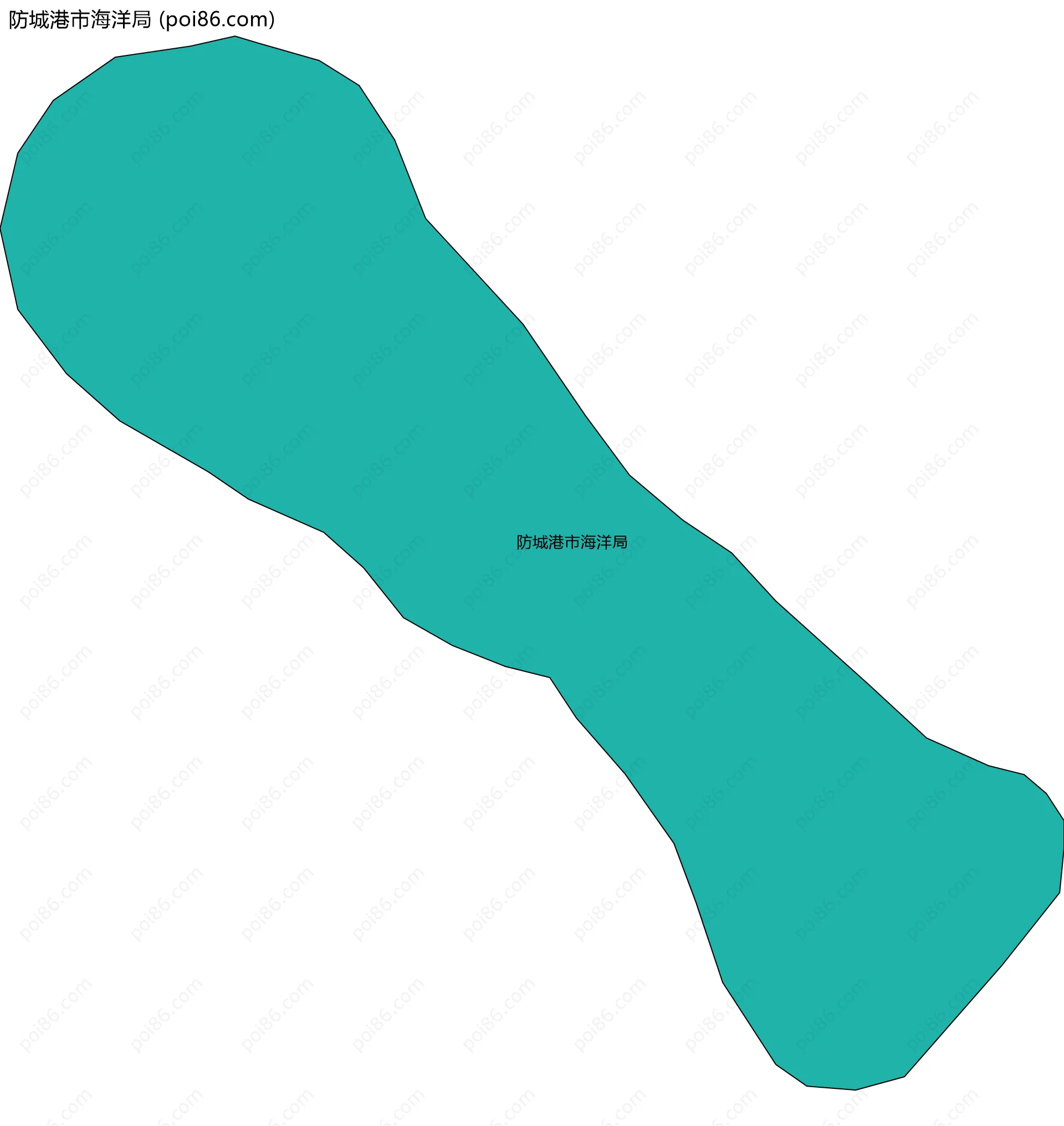 防城港市海洋局边界地图