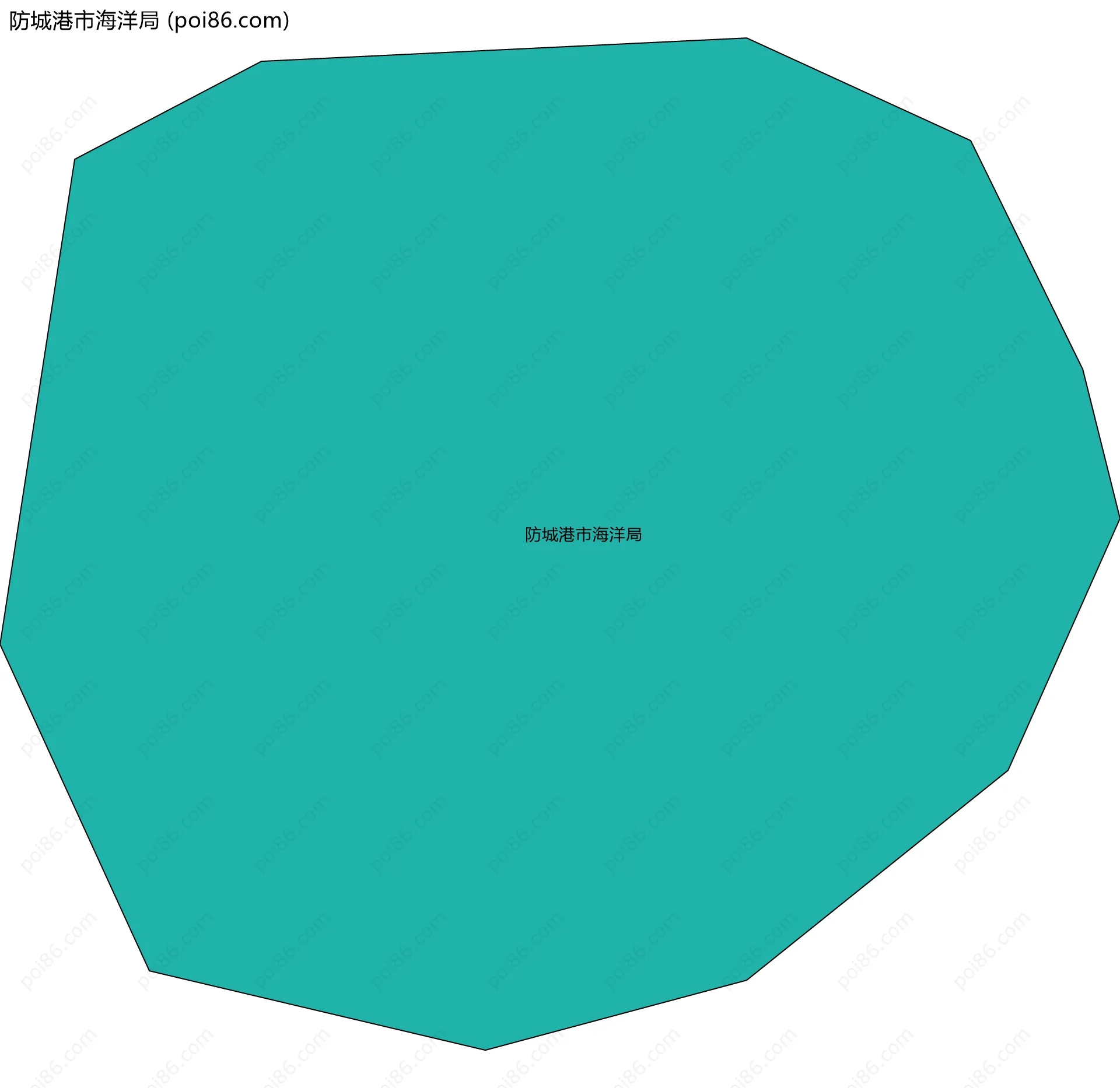 防城港市海洋局边界地图