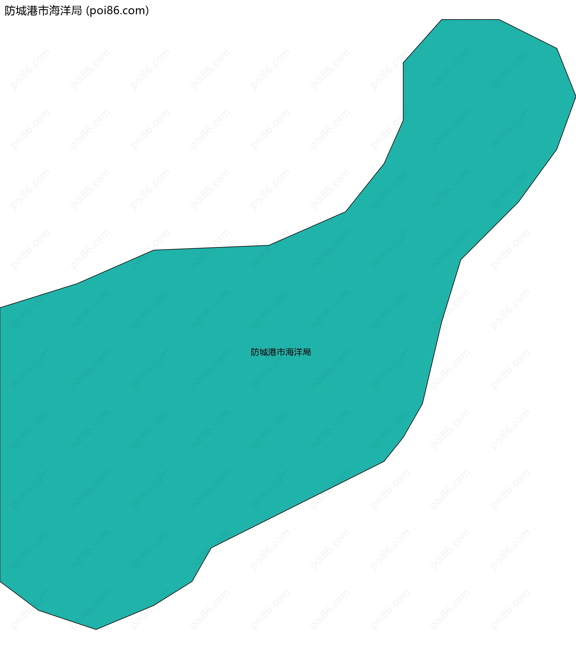 防城港市海洋局边界地图