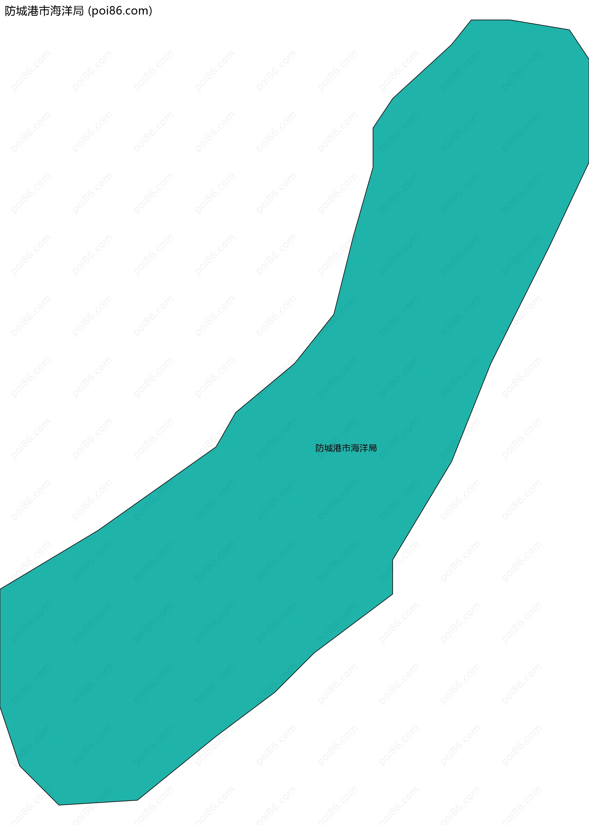 防城港市海洋局边界地图
