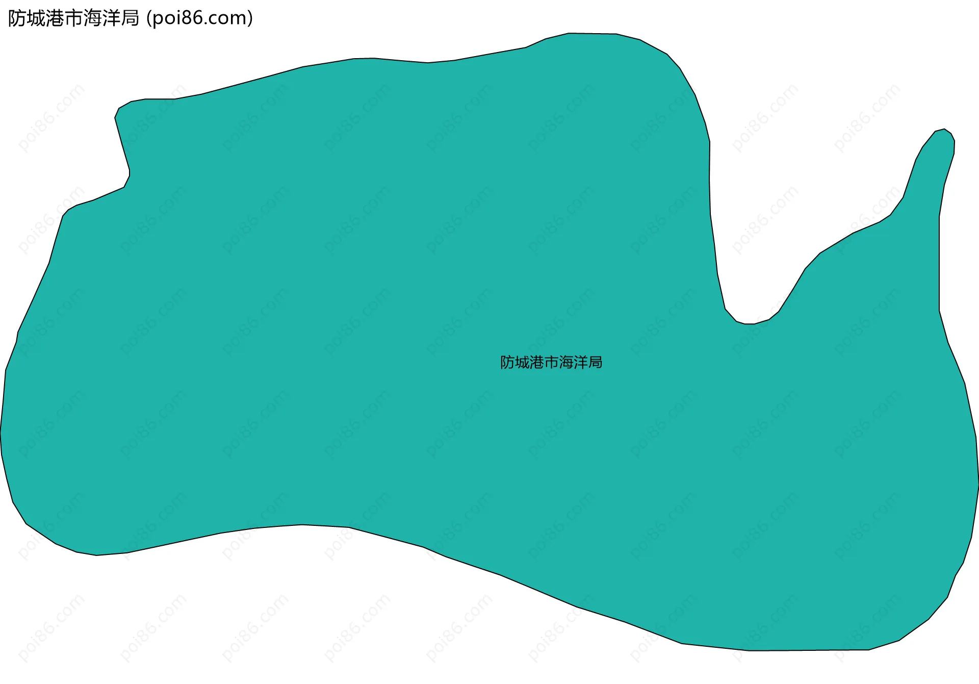 防城港市海洋局边界地图
