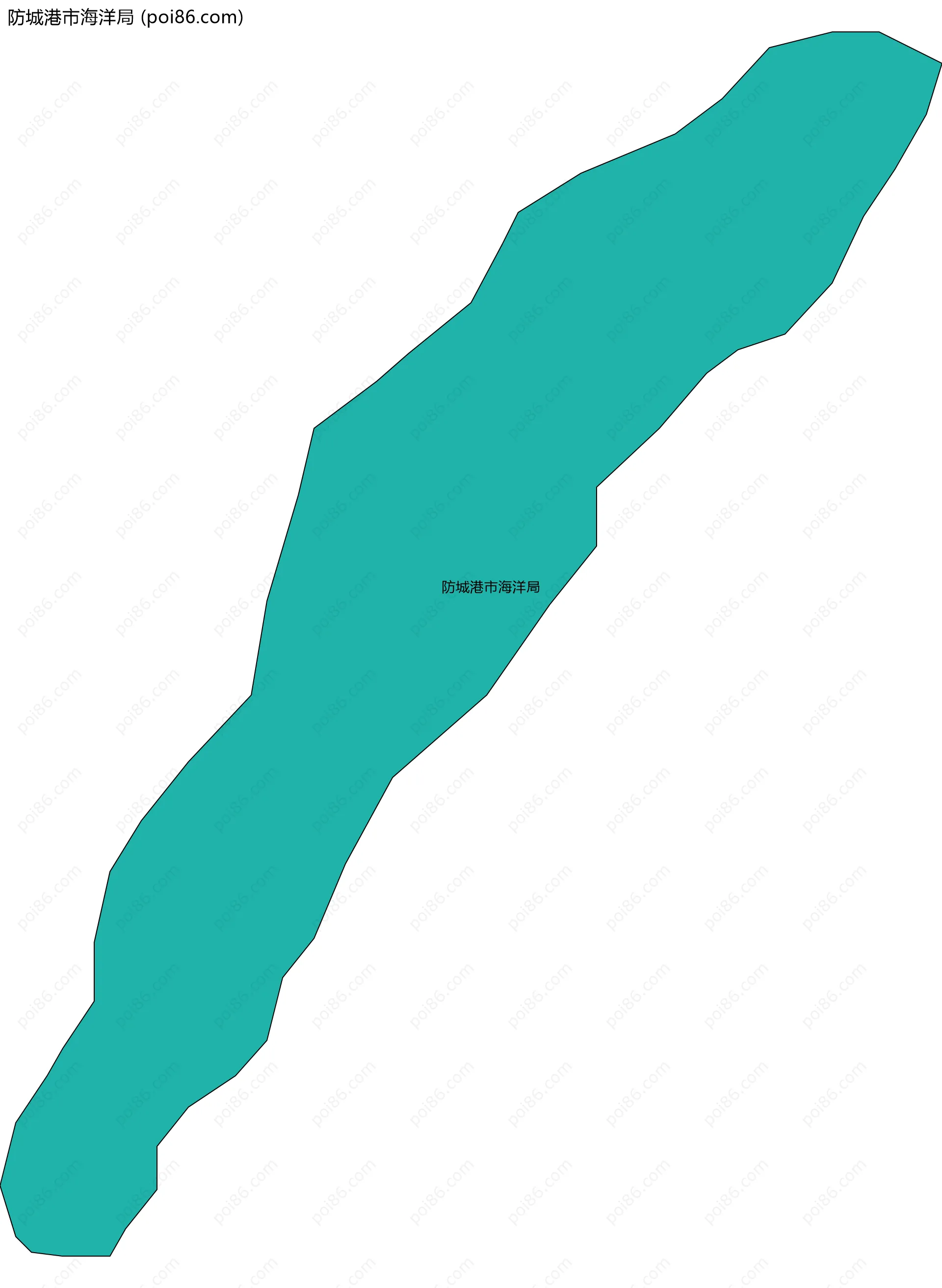 防城港市海洋局边界地图