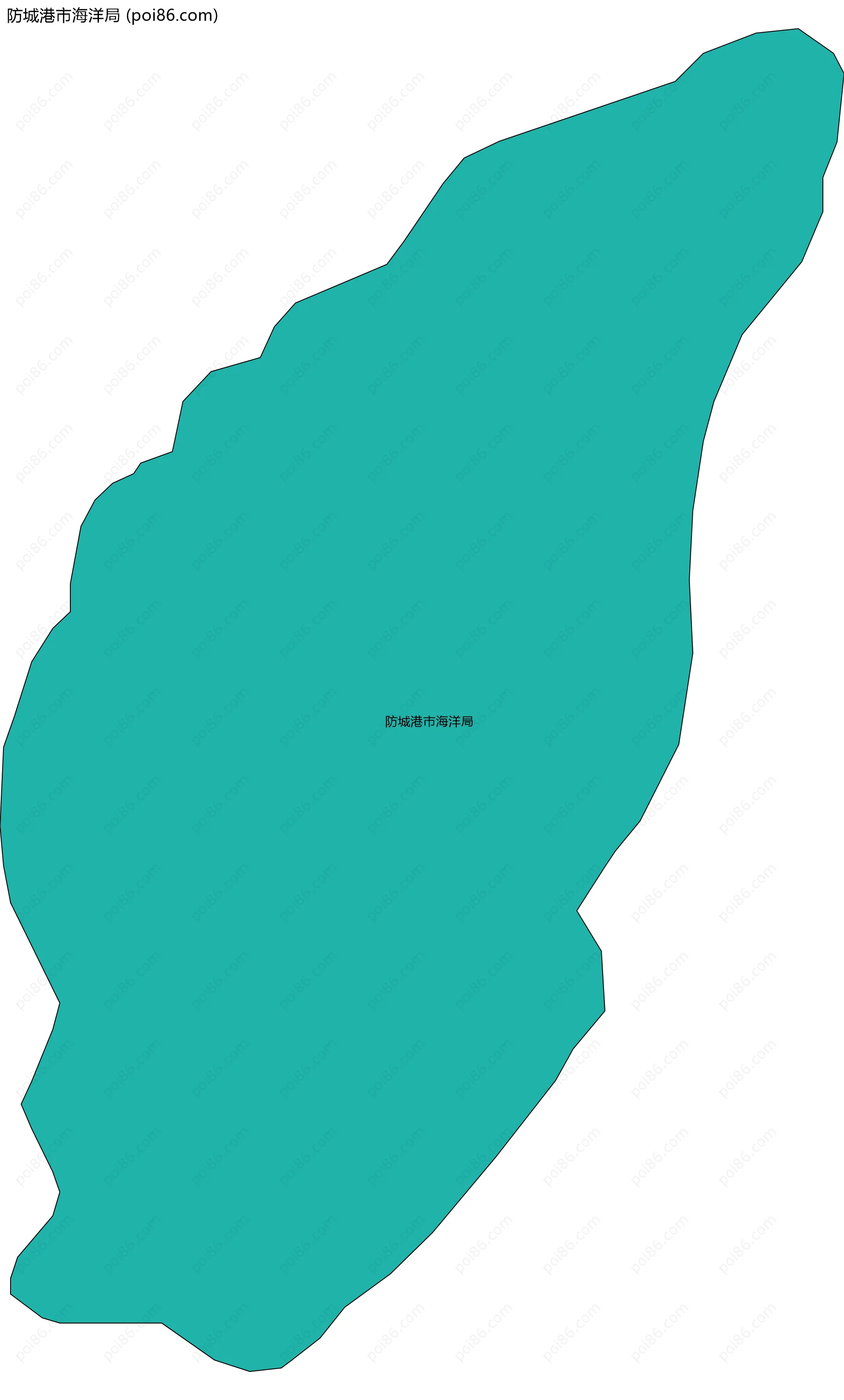防城港市海洋局边界地图